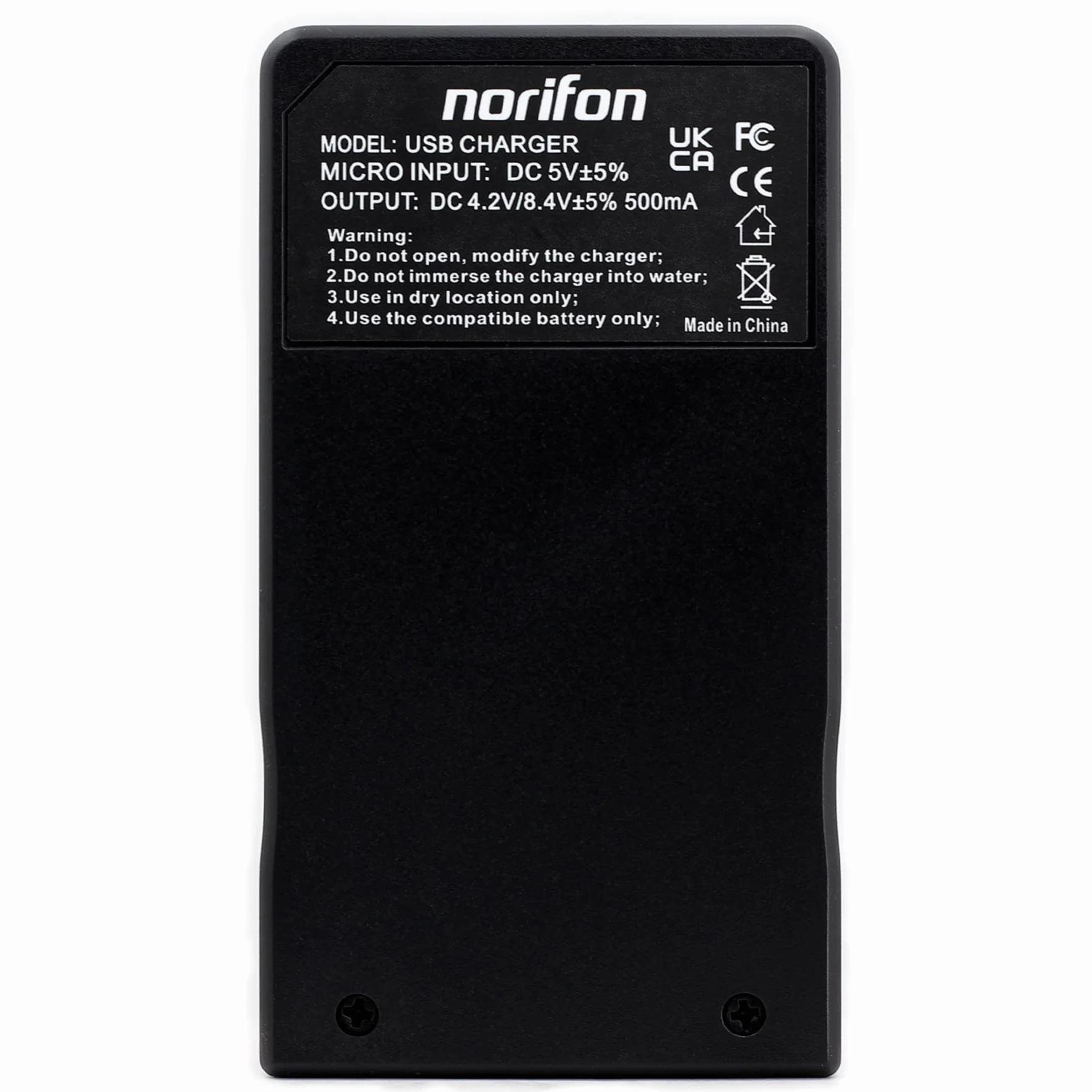 Norifon EN-EL19 USB Chargeur pour Nikon Coolpix S33 S7000 S6900 S2800 S100 S3100 S4100 S4300 S5200 S6500
