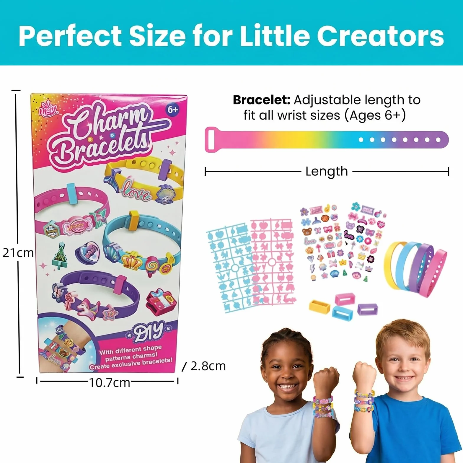 Coffret Loisirs Créatifs Fabrique Tes Propres Bracelets Pailletés Jeu Créatif pour Fille 6-9 Ans