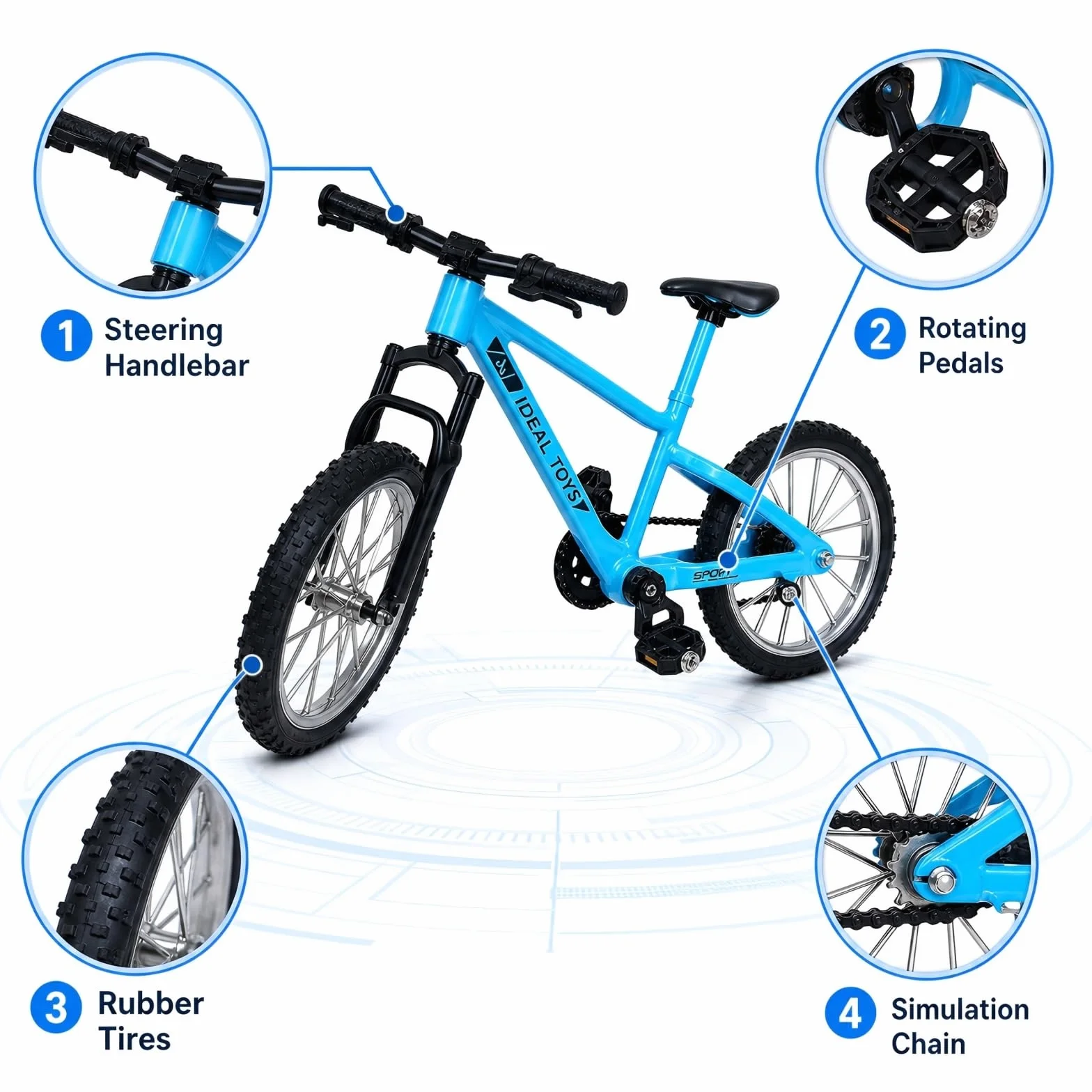 Mini Vélo Doigt Finger VTT BMX Jouet Modélisme