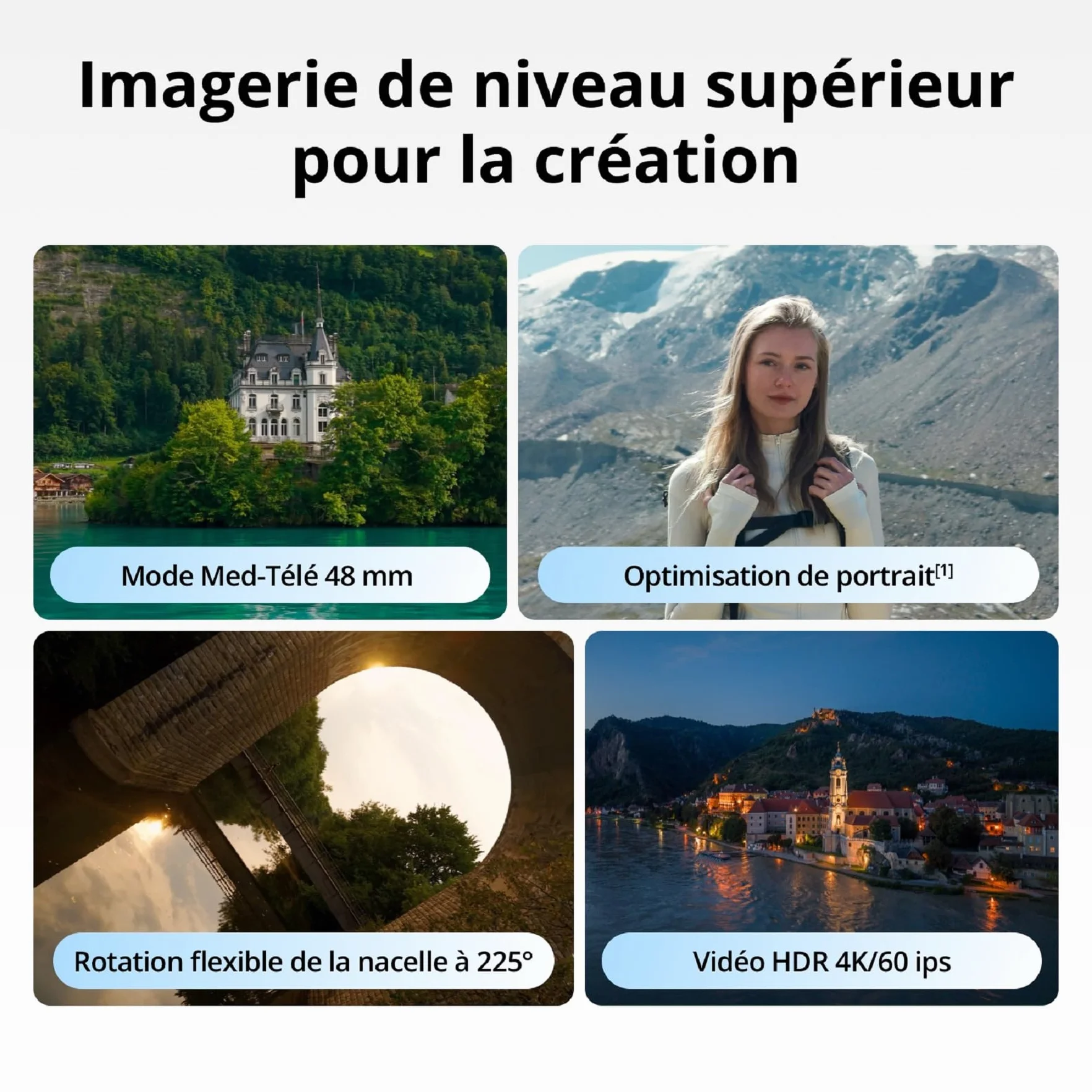 Bundle Fly More DJI Mini 5 Pro avec DJI RC 2 et 1 an de Care (activé automatiquement), Certifié C0, drone 4K pour débutants, drone avec caméra, CMOS 1 pouce, détection d'obstacles