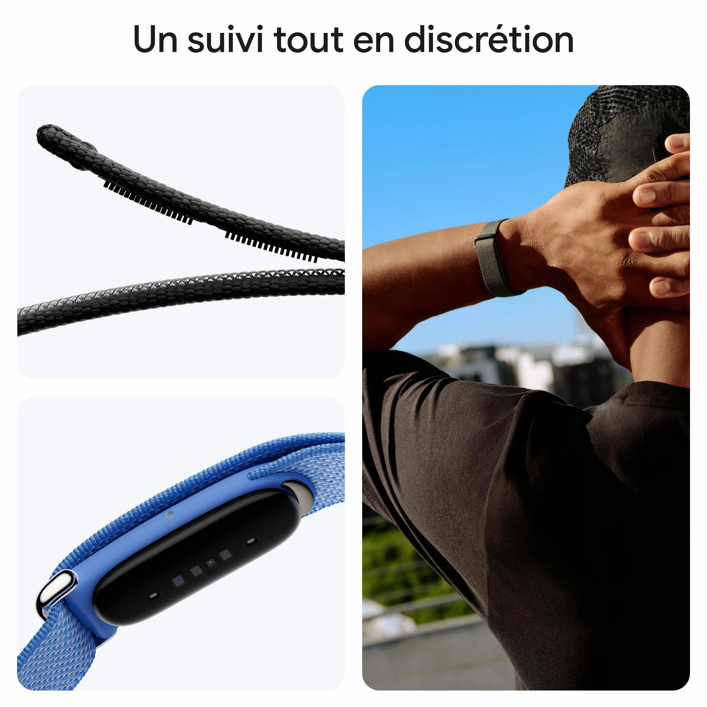 Google Fitbit Air Moniteur d'activité Physique sans écran Suivi Sport Fréquence Cardiaque Sommeil Coaching IA Rouge Framboise