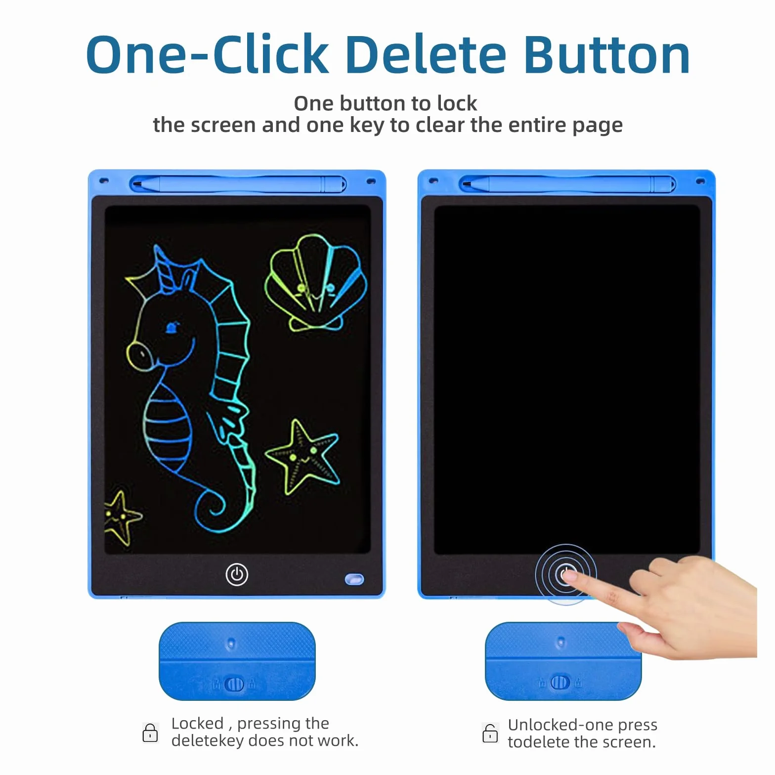 Tablette Dessin Enfant 8.5 Pouces Ardoise Magique Lcd Pour Enfants