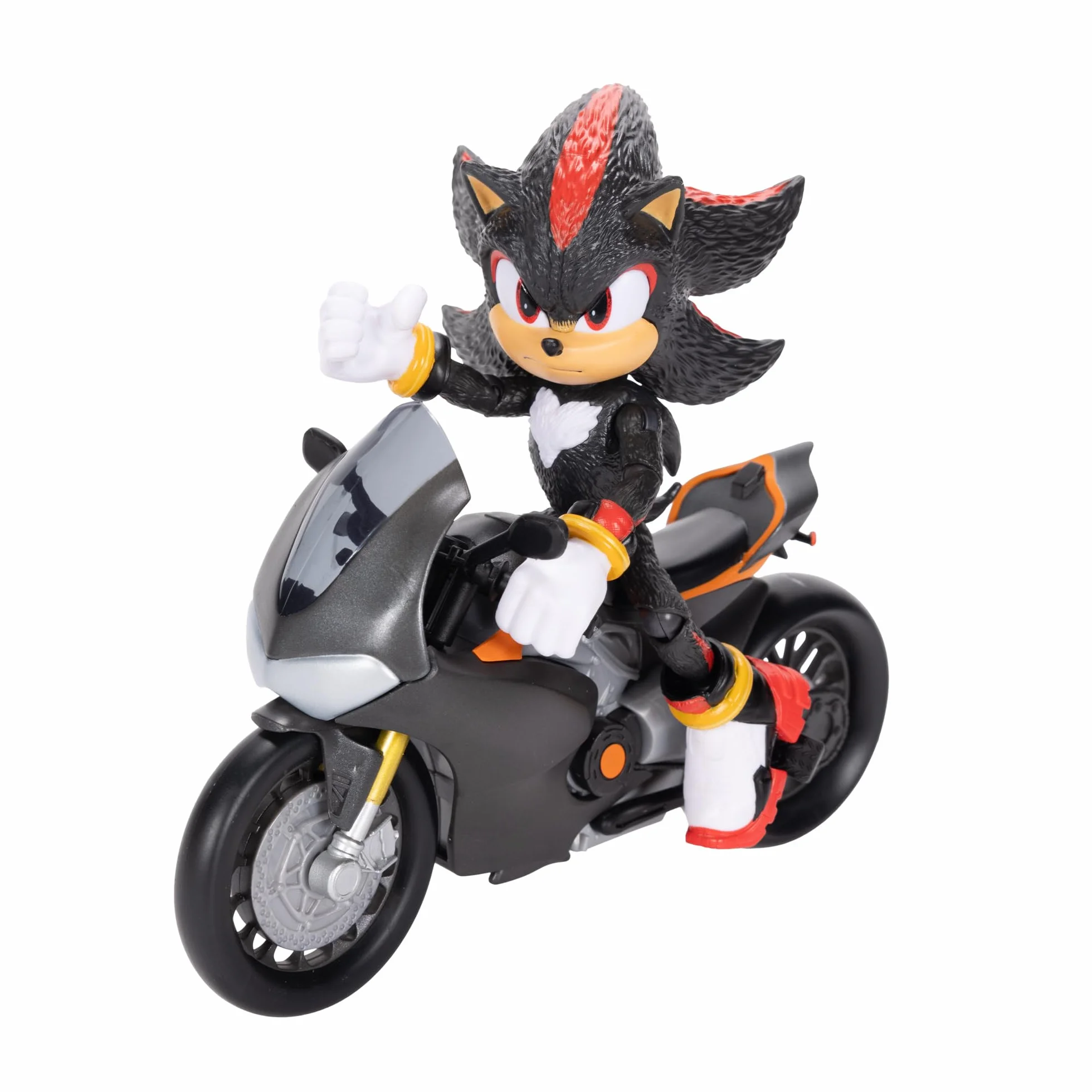 Sonic 3 Le Film Figurine Shadow Articulée 13 cm Moto Sportive Licence Officielle