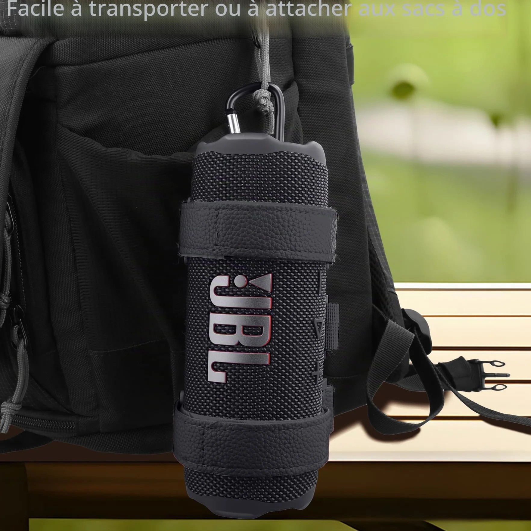 co2CREA Haut-Parleur Portable Bluetooth Sangle réglable pour Extérieur Support Barre Chariot Golf Garde-Corps Vélo Bateau