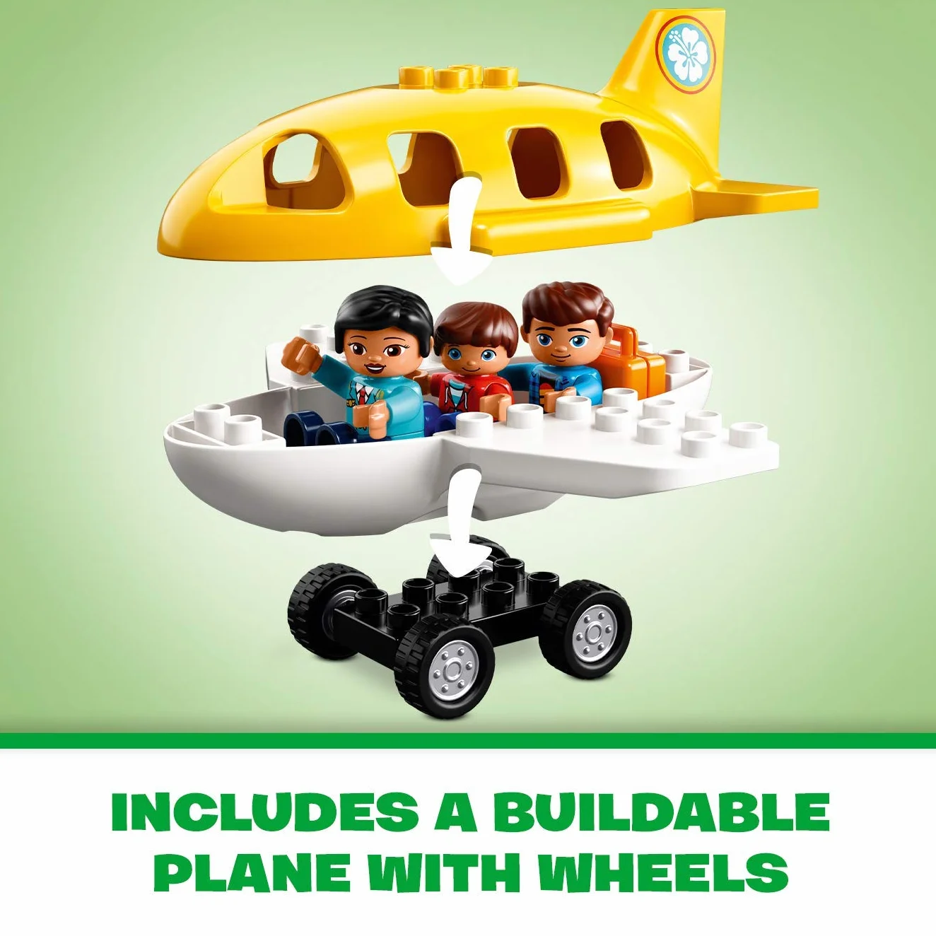 LEGO Duplo 10871 Ma Ville L'aéroport Set de Construction Avion Jouet Enfants 2-5 Ans