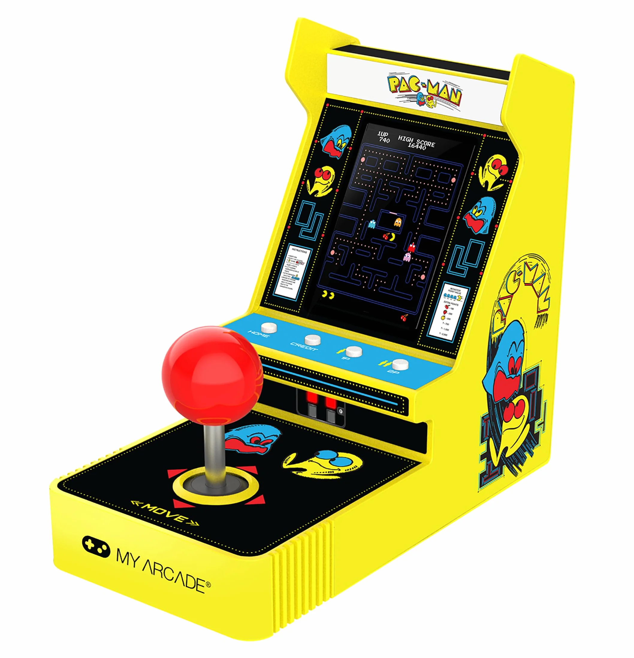 PAC-Man Joystick Player avec écran 3,5"