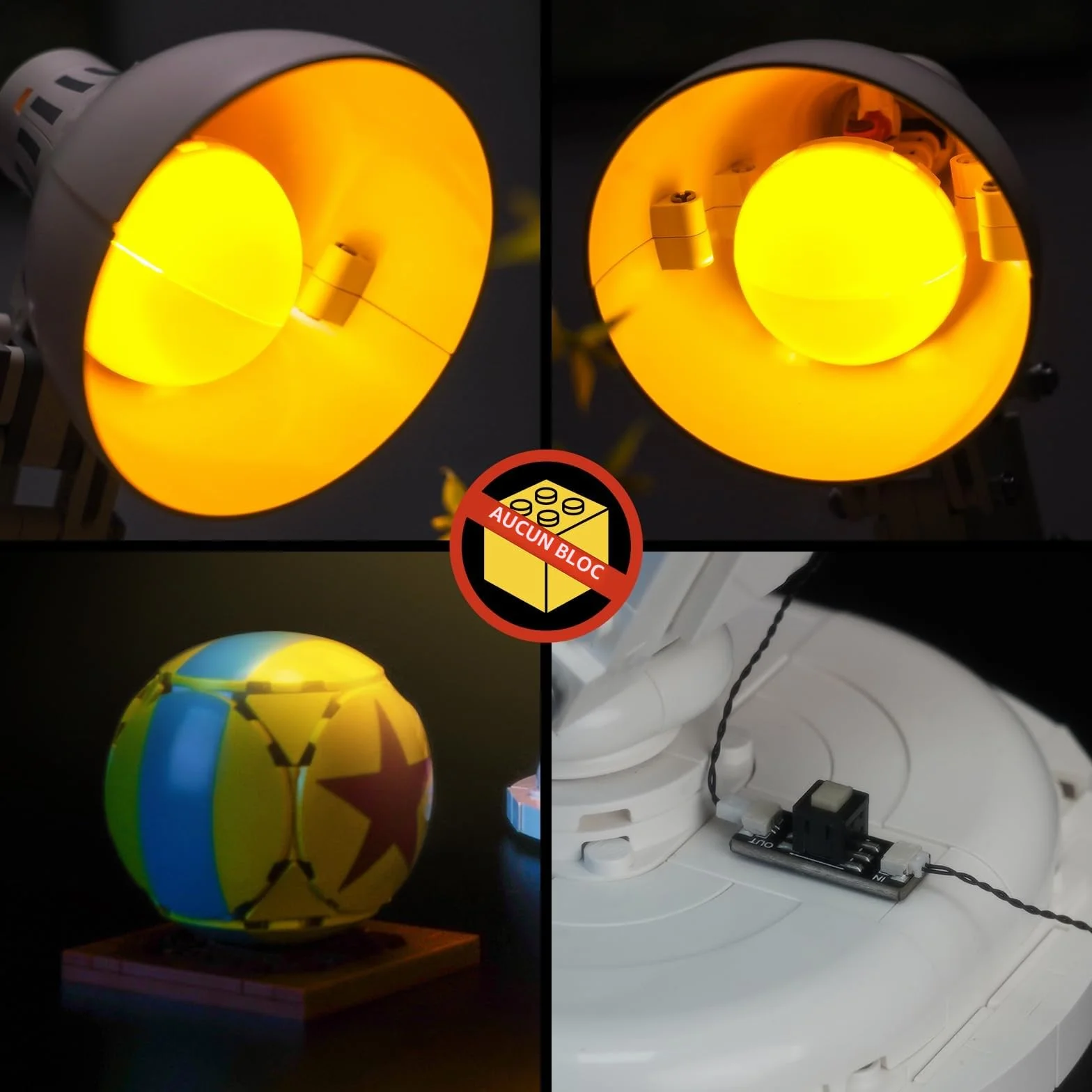 Kit d'éclairage LED compatible Lego Ideas Pixar Luxo Jr. 21357, jouet créatif