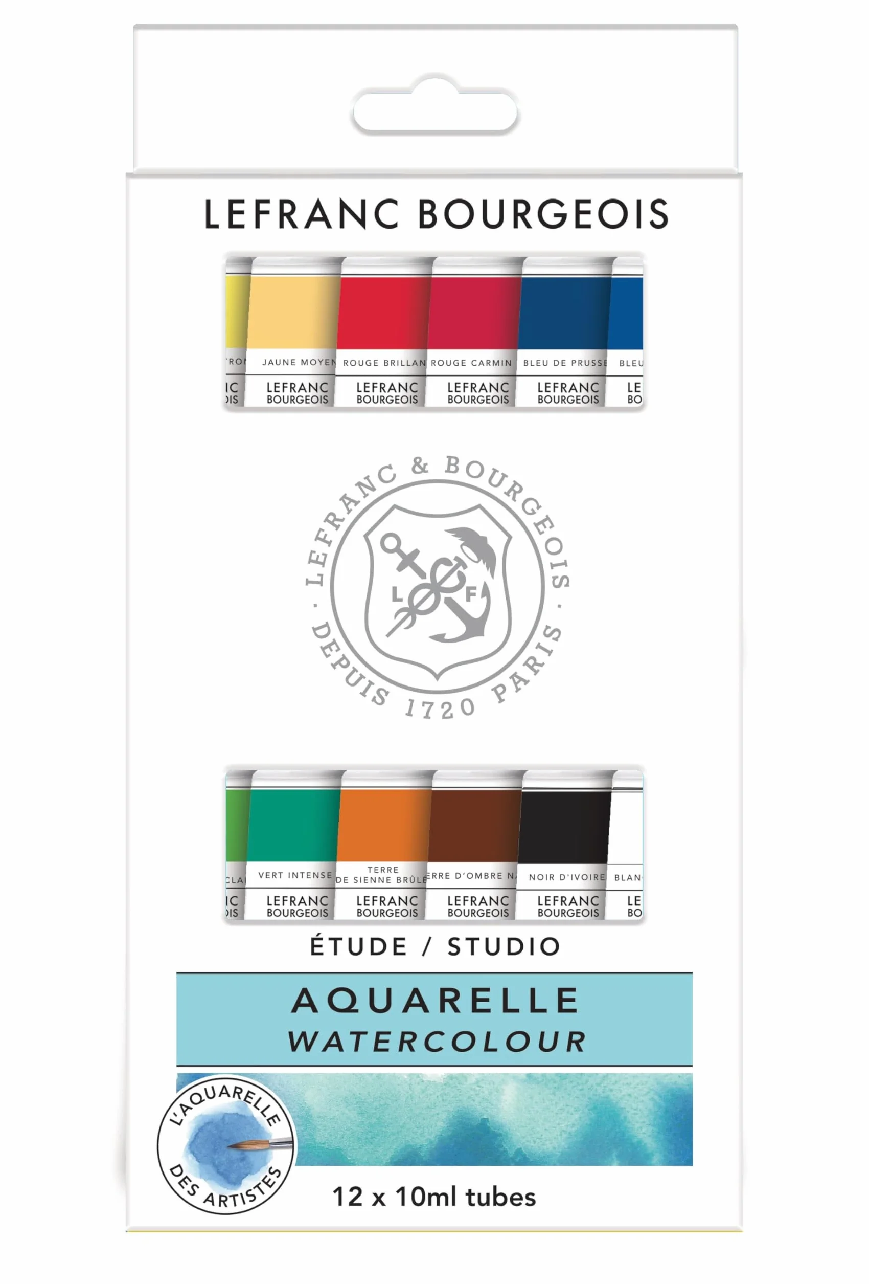Lefranc Bourgeois Studio Aquarelle Coffret 12 Tubes