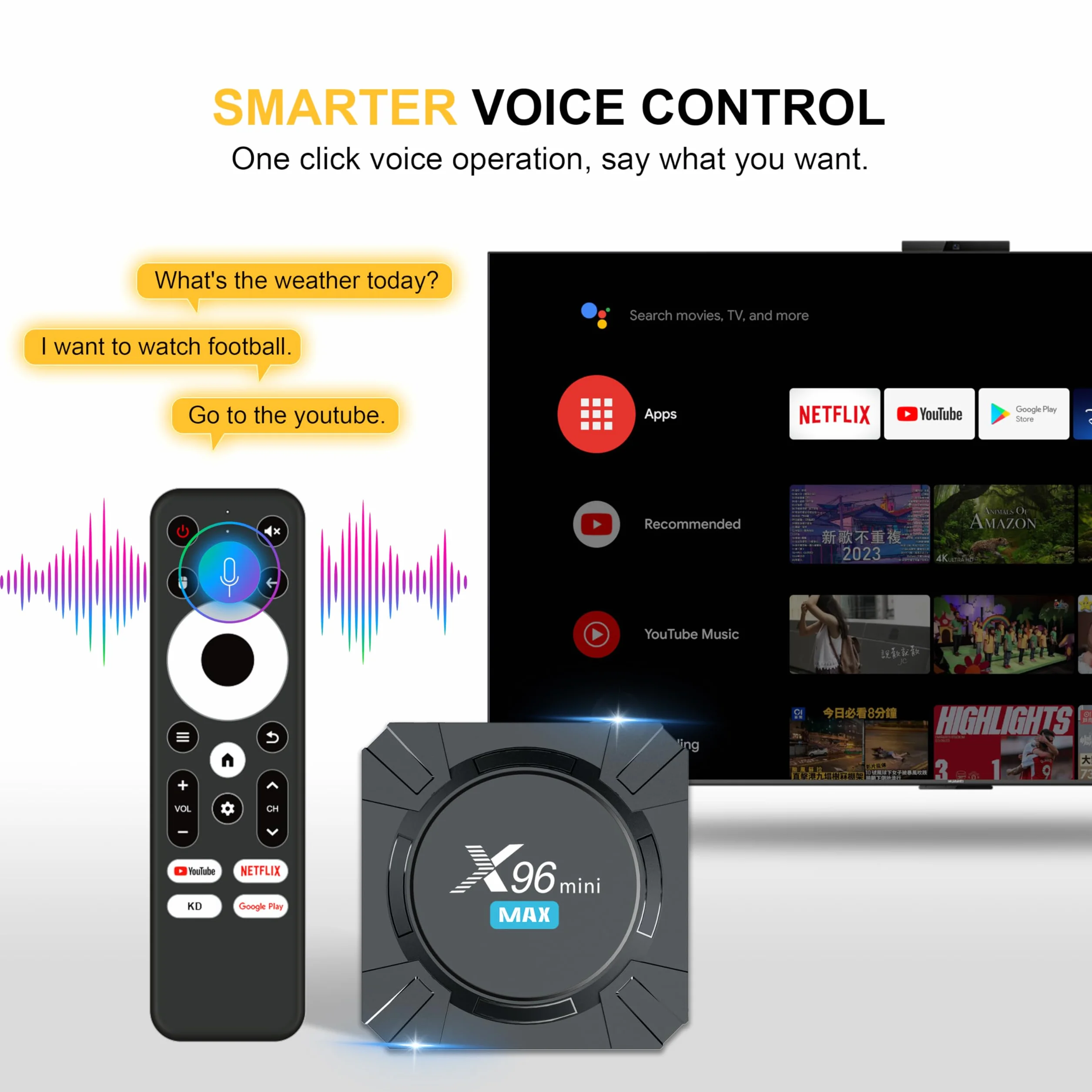 Android TV Box X96 Mini Max Black