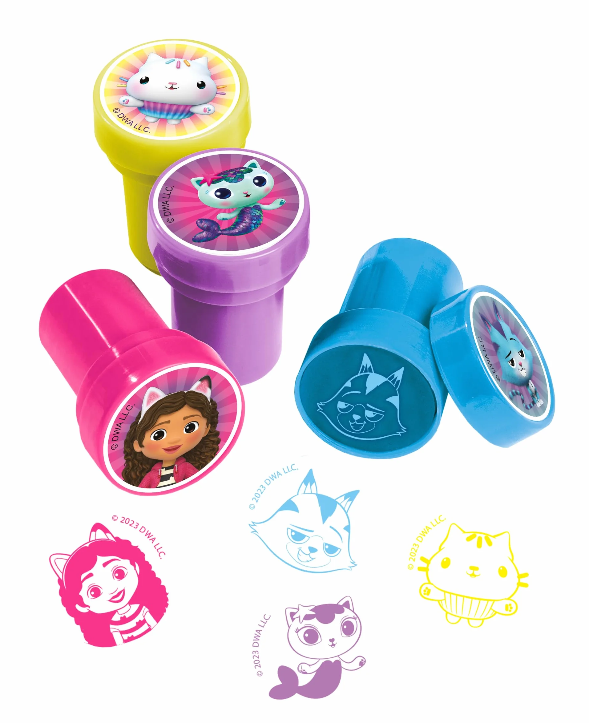 Gabby's Dollhouse Lot de 12 tampons auto-encreurs pour enfants