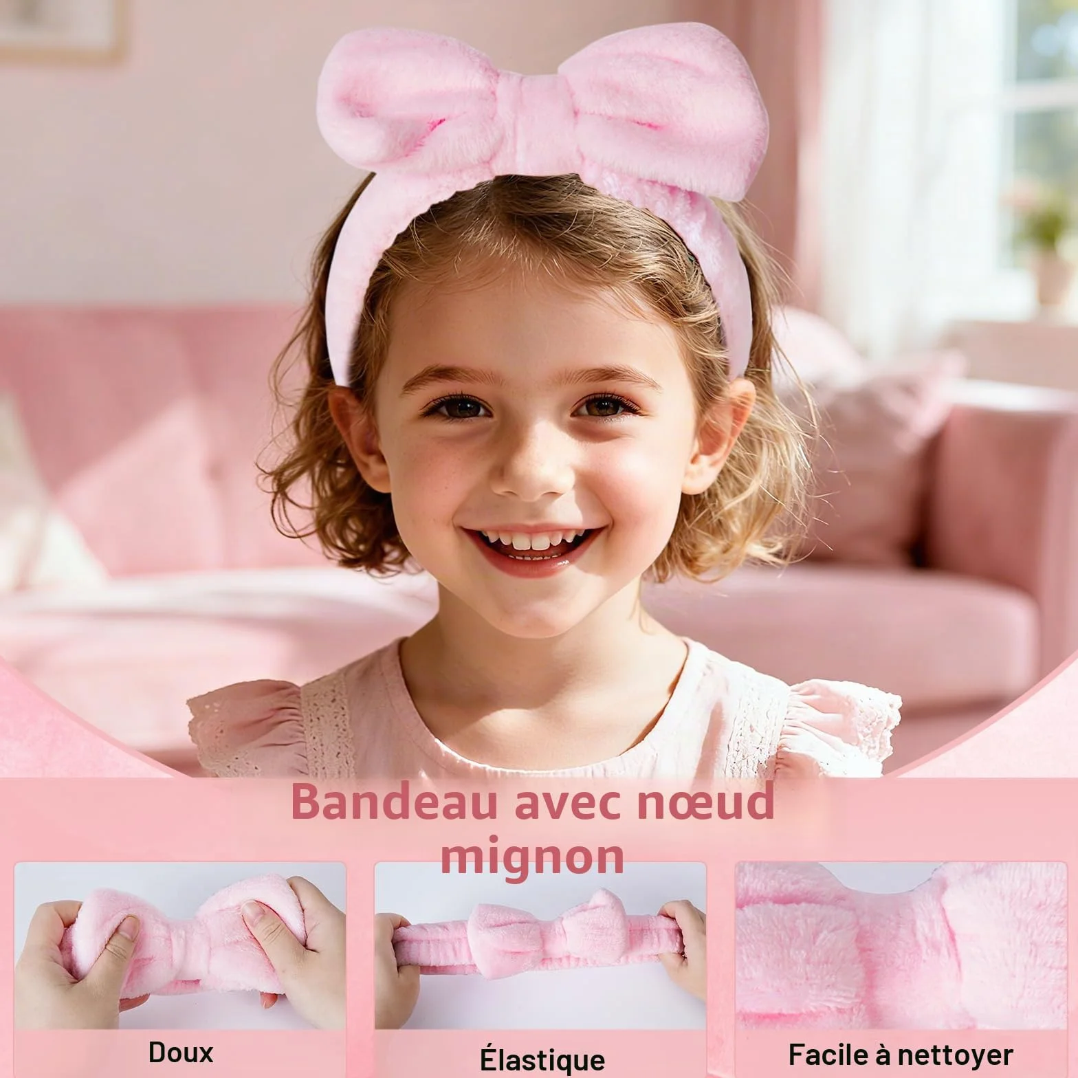 Cadeaux pour Filles Adolescentes 9-16 Ans, Trousse de Maquillage avec Verre Pinceau Bandeau Bracelet