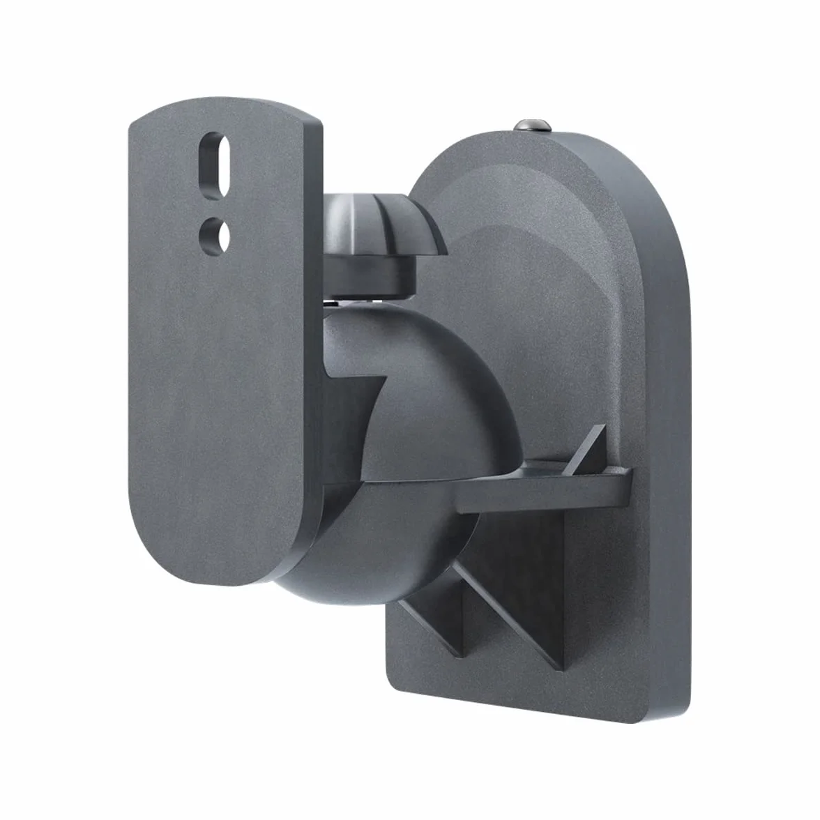 Goobay Support Mural Universel pour Haut-parleurs, Pivotant, Inclinable, jusqu'à 3,5 kg, Noir