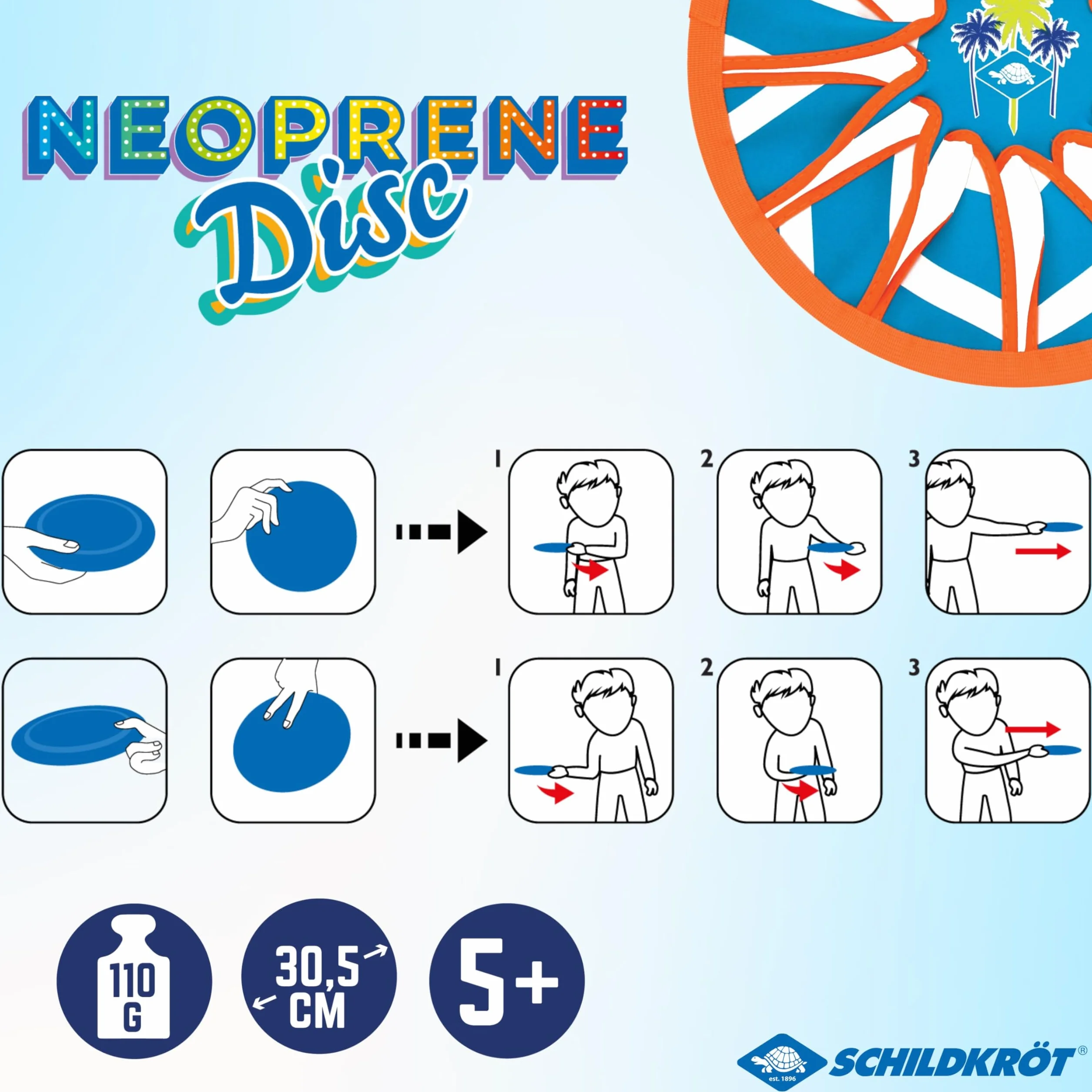 Schildkröt Disque Volant en Néoprène Frisbee Souple