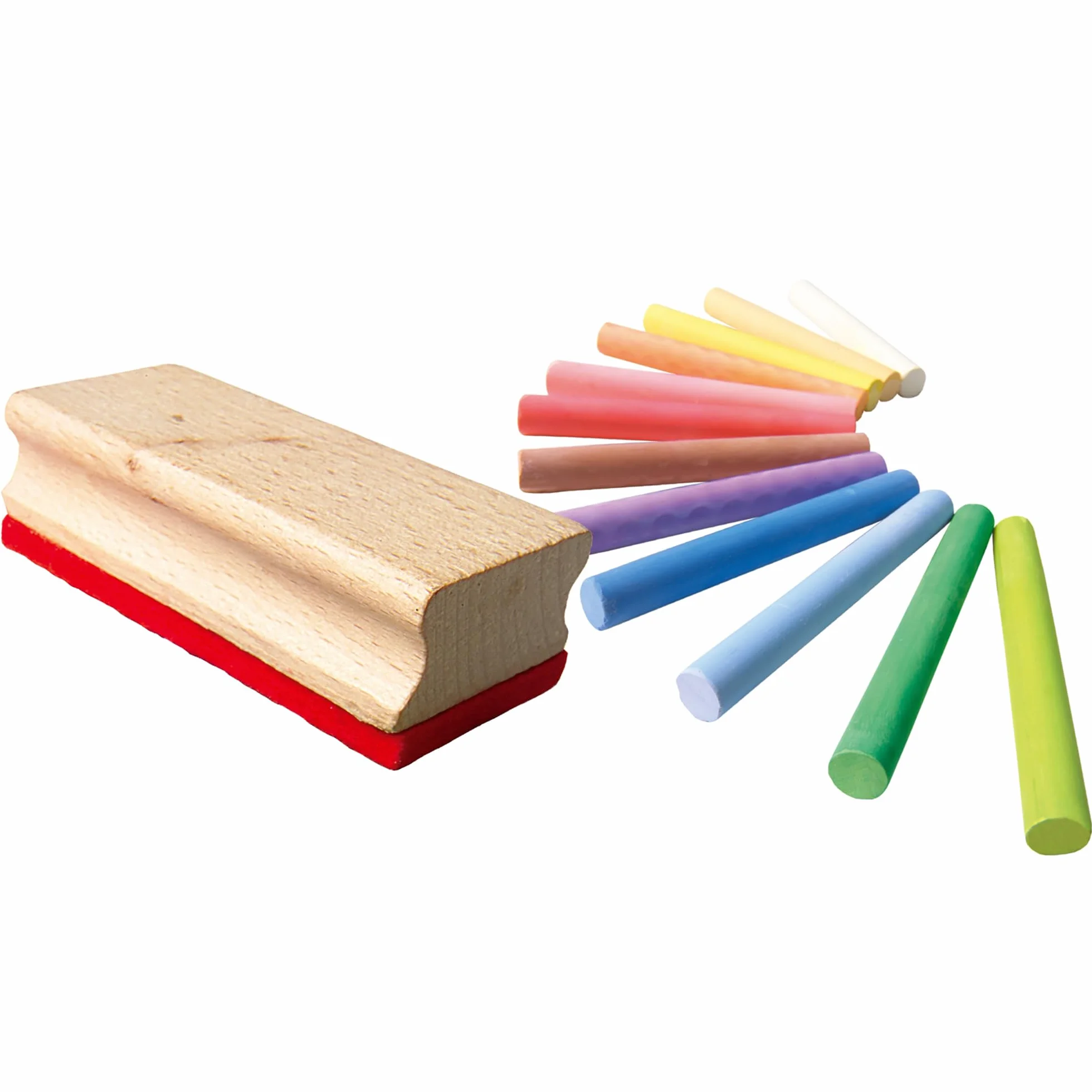 SES Creative Craie colourée avec éponge sans poussière pour dessin et peinture créatifs