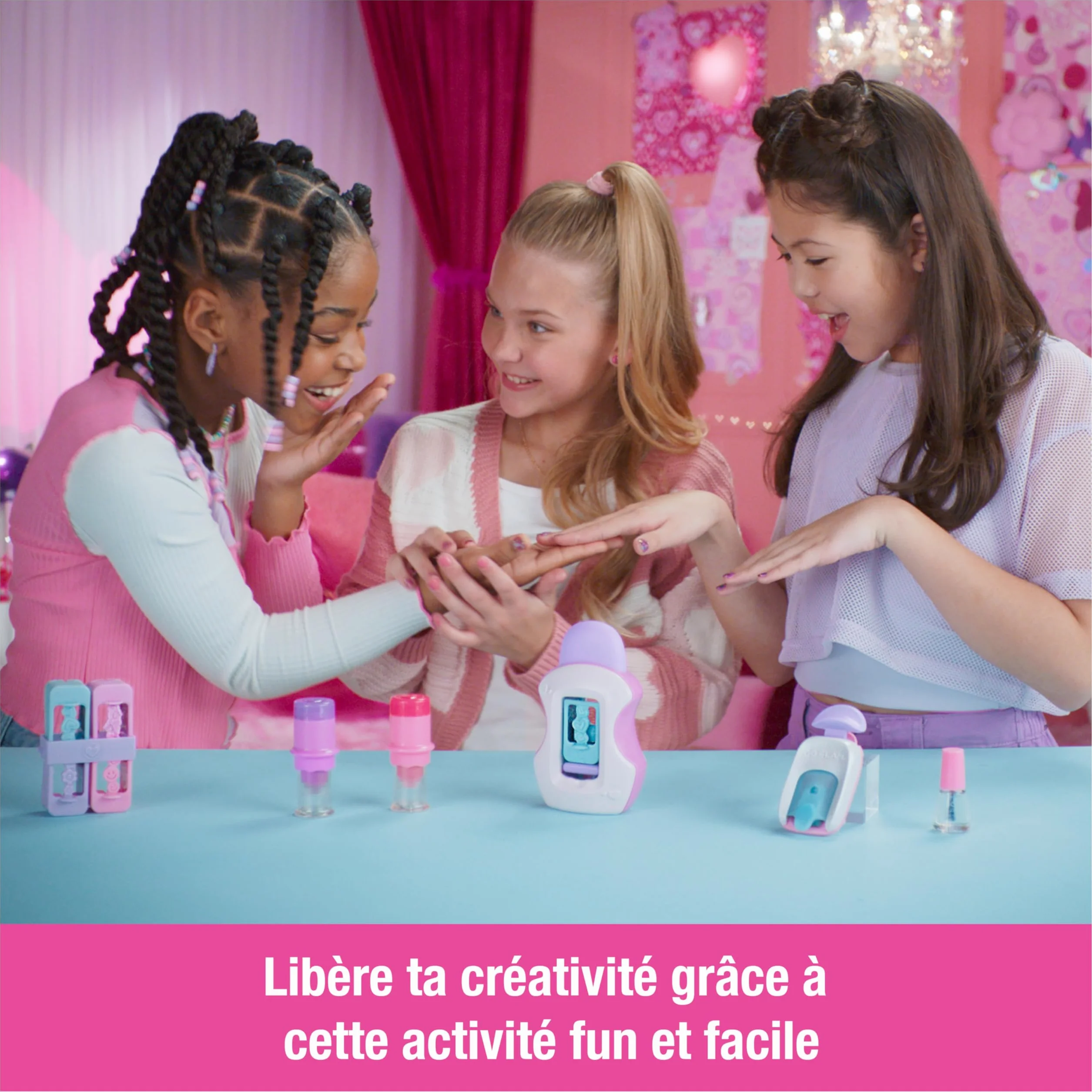 Cool Maker Go Glam Nail Studio Machine Manucure 200 Ongles Kit Loisirs Créatifs Jouet Enfant 7 Ans+