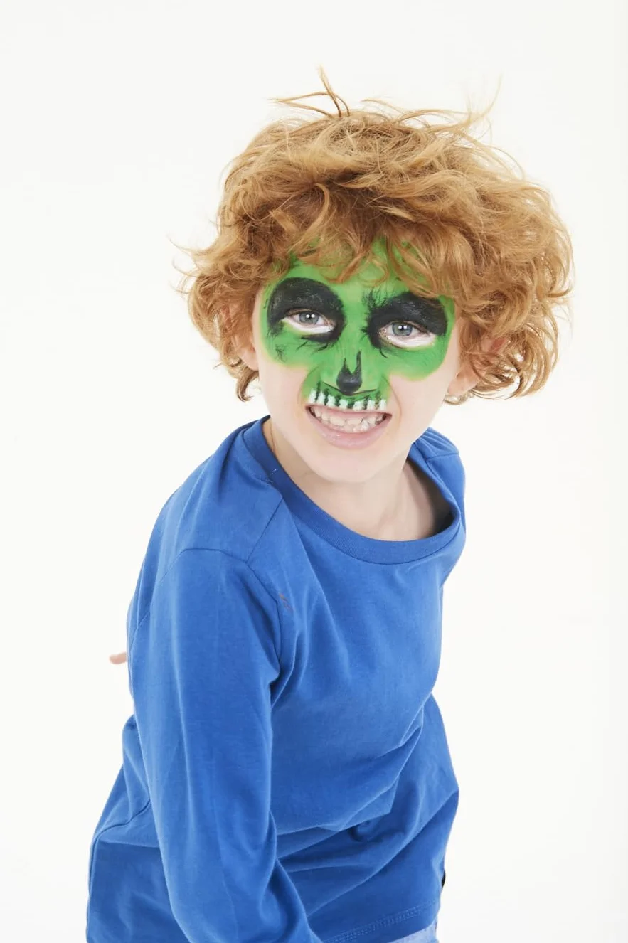 CARIOCA Kit de Peinture du Visage Mask Up Monsters, 3 Couleurs, Maquillage Enfants Halloween Carnaval