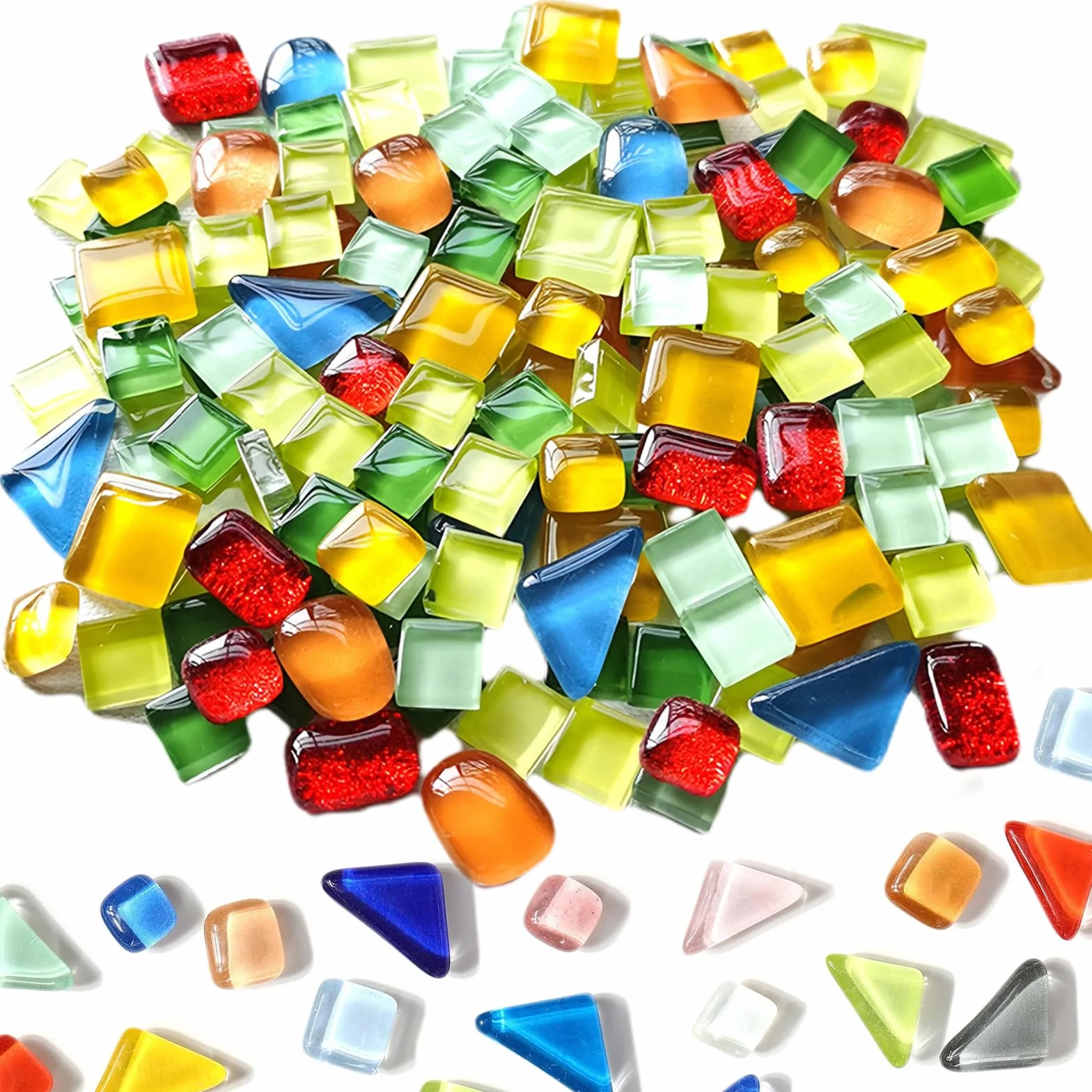 Mosaïque de Cristal Colorée 200g Loisirs Créatifs Adulte Décoration Intérieure Bricolage