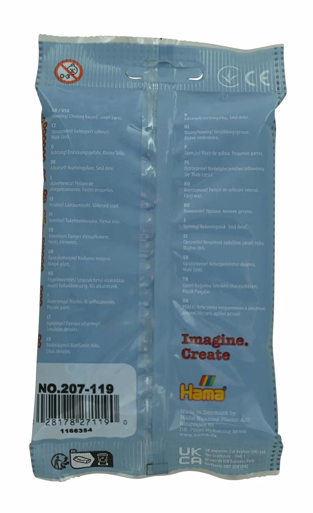 HAMA sachet perles à repasser 1000 perles midi jeu créatif décoration artisanale Bright blue