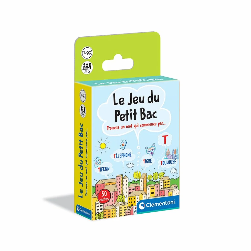 Le Jeu du Petit Bac - Jeu de Cartes Éducatif Vocabulaire Famille 7 Ans+