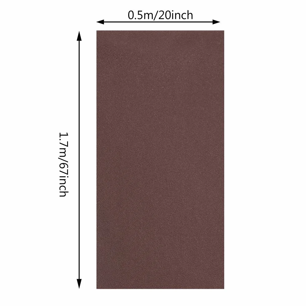 VBESTLIFE 1.7m x 0.5m Haut-Parleur Grill Tissu Stéréo Antipoussière Housse Brun