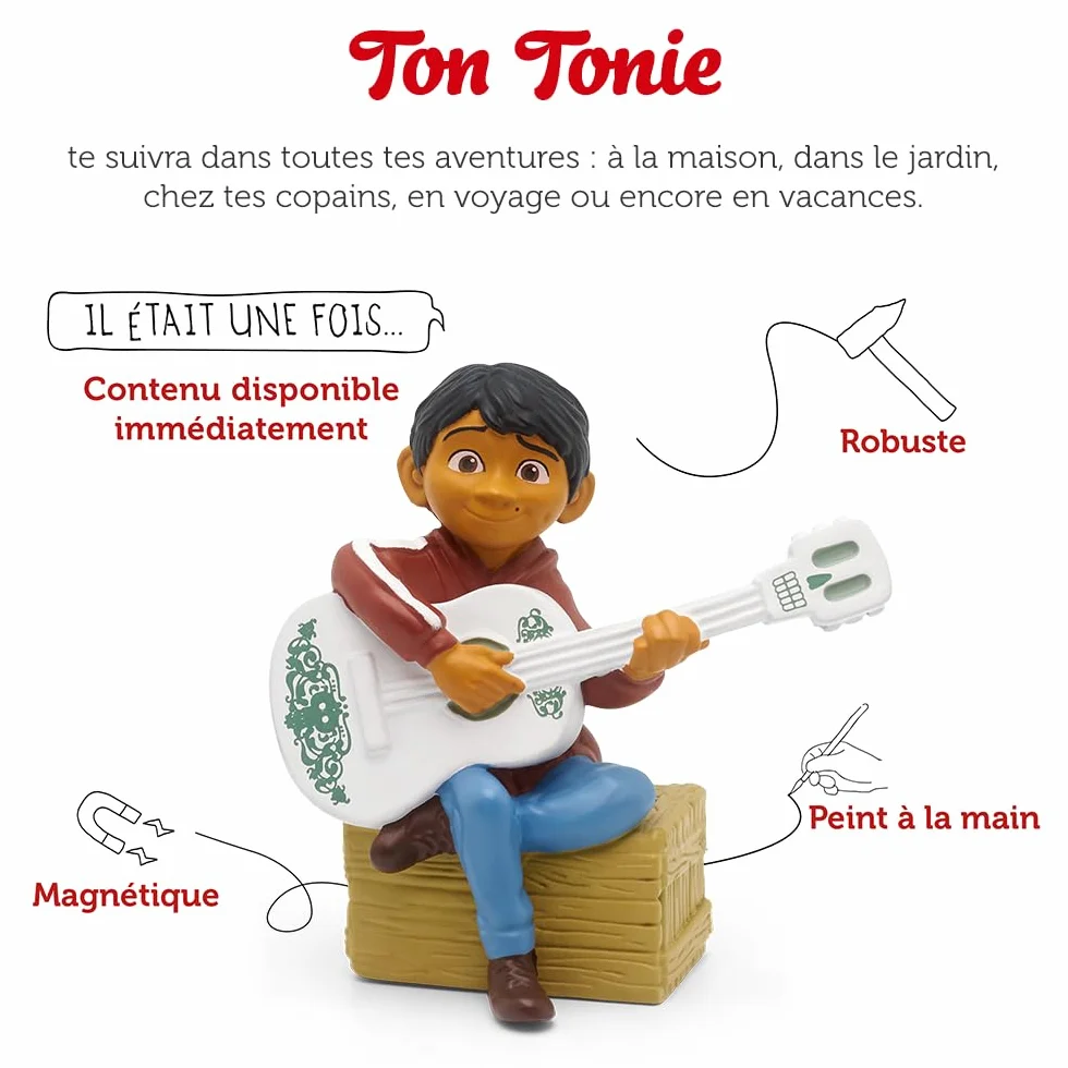 Tonies Figurine Disney Coco avec Histoire Audio pour Conteuse Toniebox, Audioconte 4 Ans et Plus