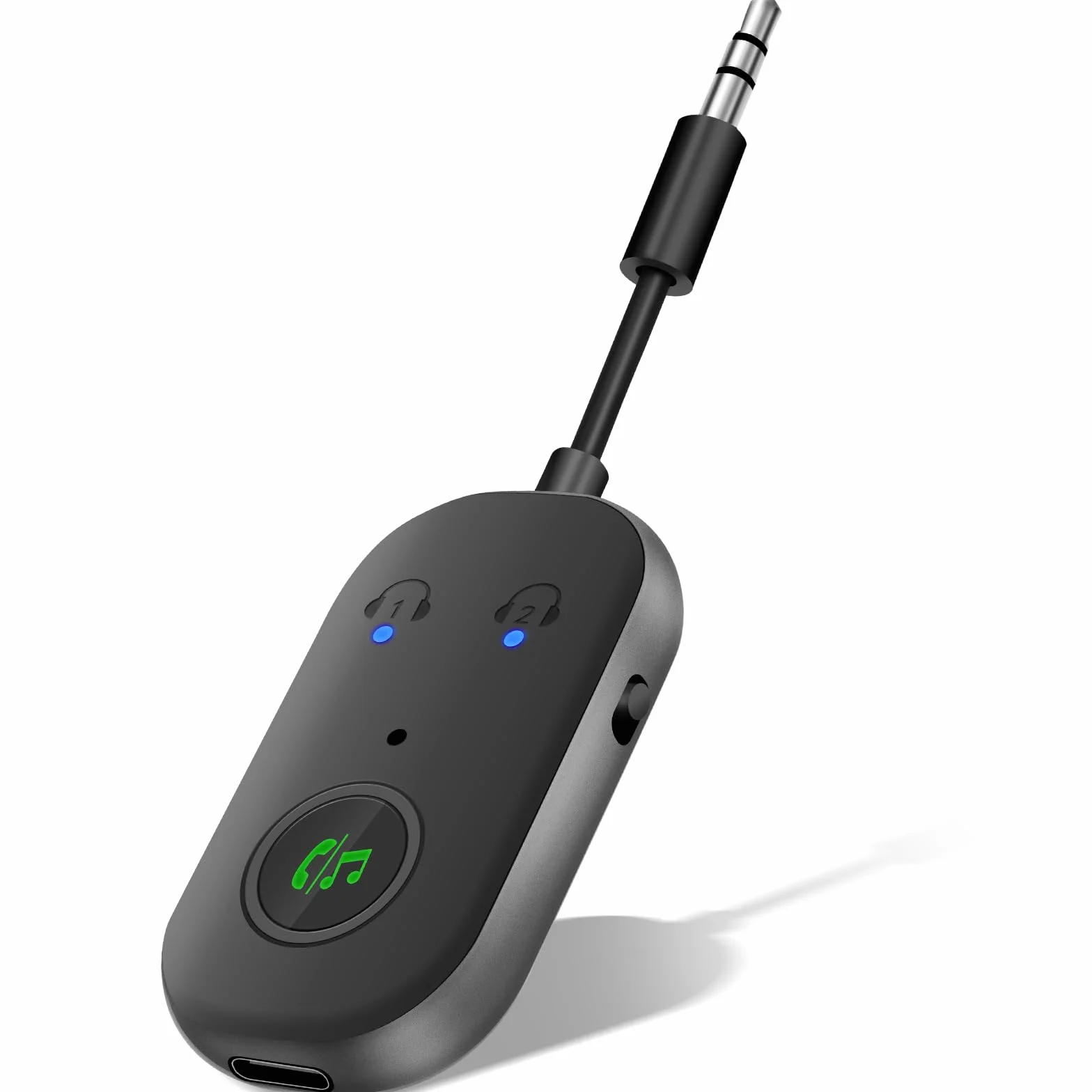 Bluetooth 5.3 Adaptateur Emetteur Récepteur 2 en 1 Jack AUX 3.5 mm pour TV Voiture Airpods