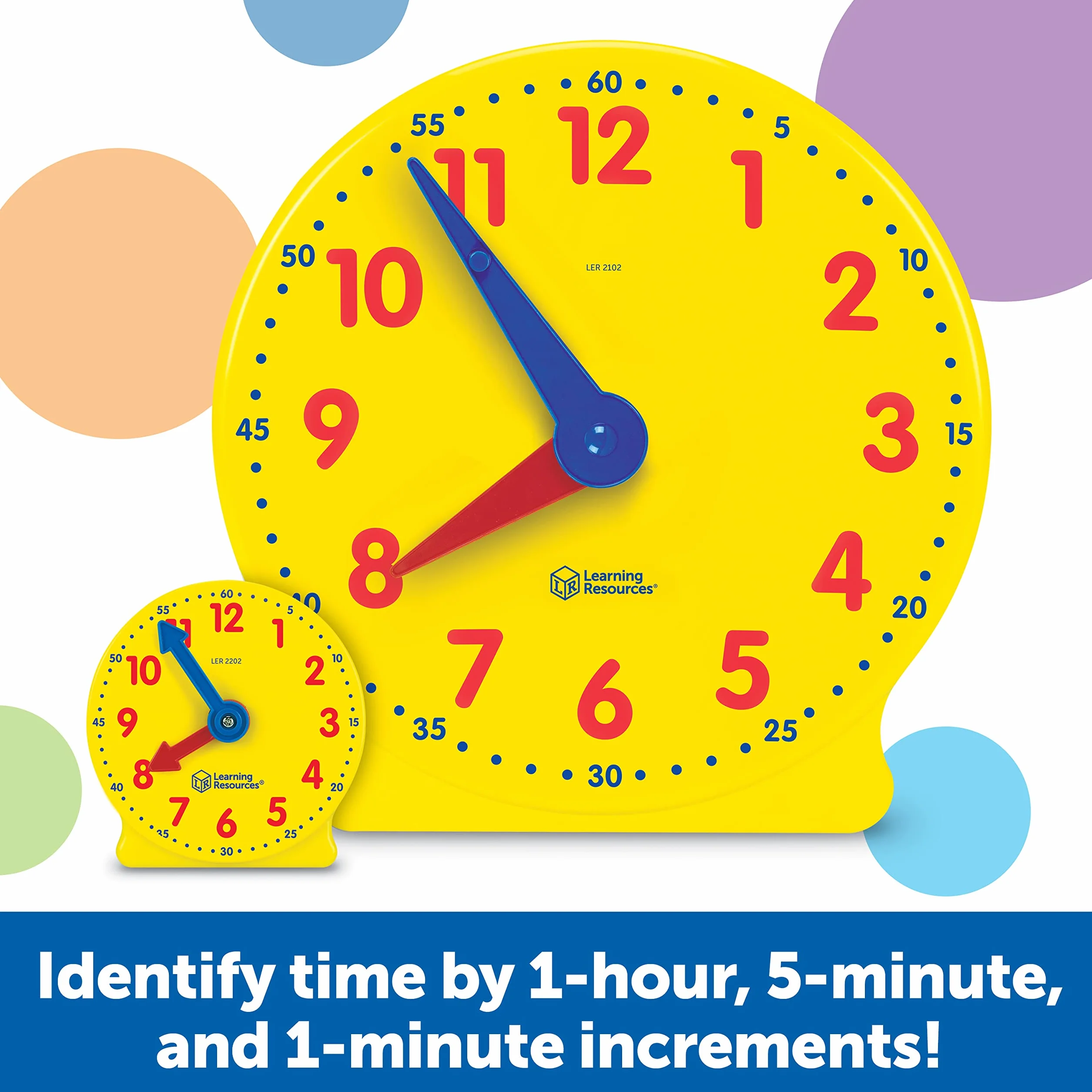 Learning Resources Kit d'Horloges Big Time pour la Classe LER2102