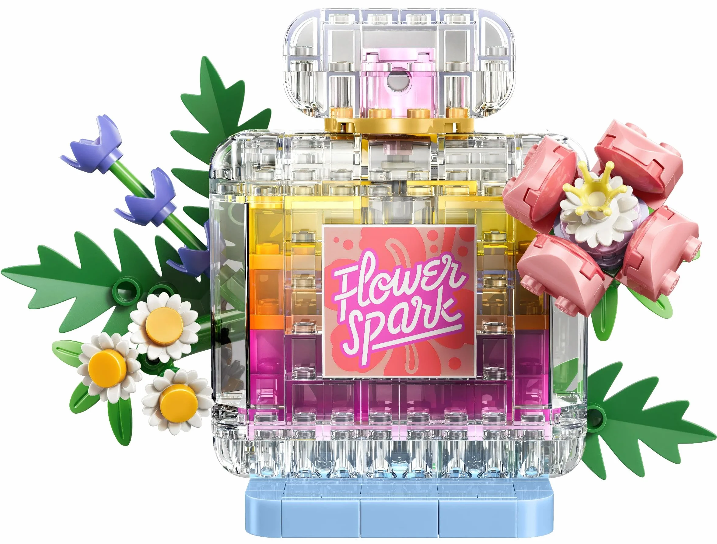 LEGO Creator 3-en-1 Flacon de Parfum au Décor Floral 31383 - Jouet de Construction Transformable en Vase ou Smoothie pour Enfants dès 8 Ans