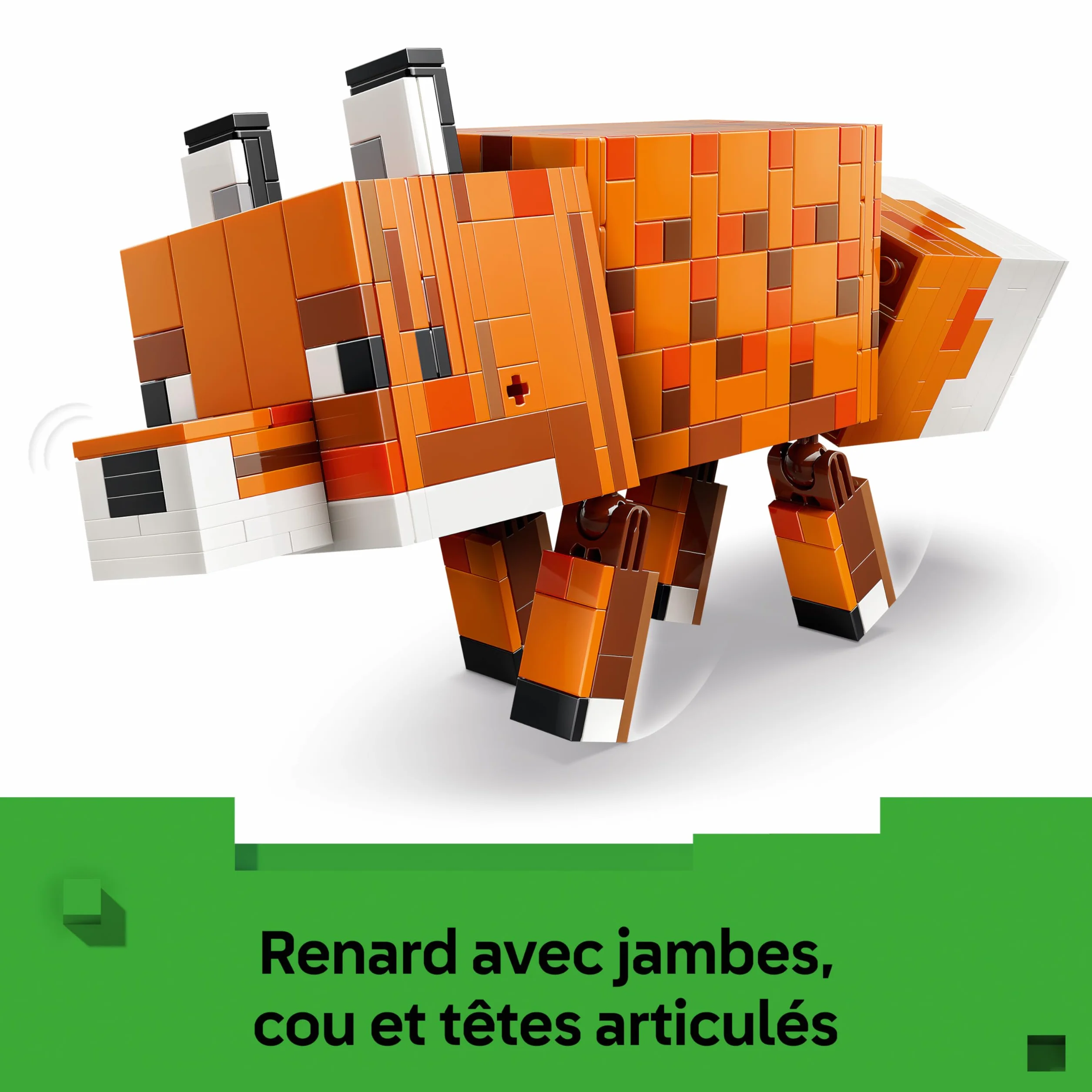 LEGO Minecraft Le Renard Jouet 3D Puzzle Figurine Animal Accessoires Cadeau Garçon Fille 10 Ans 21588