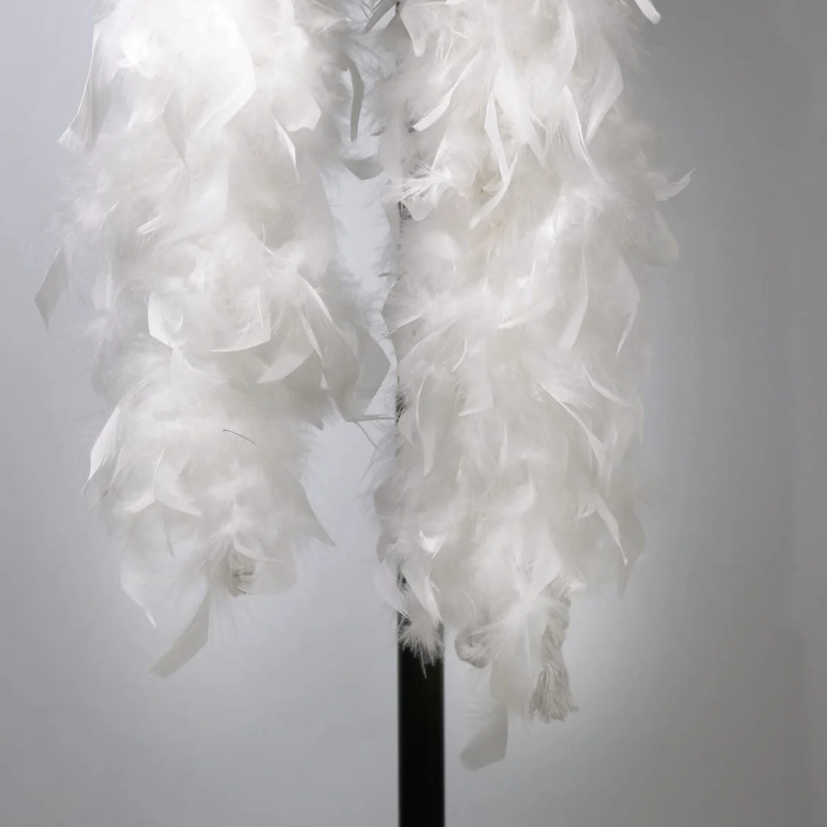 Boa en plumes de marabout blanches 1,8 m 100 g pour adulte