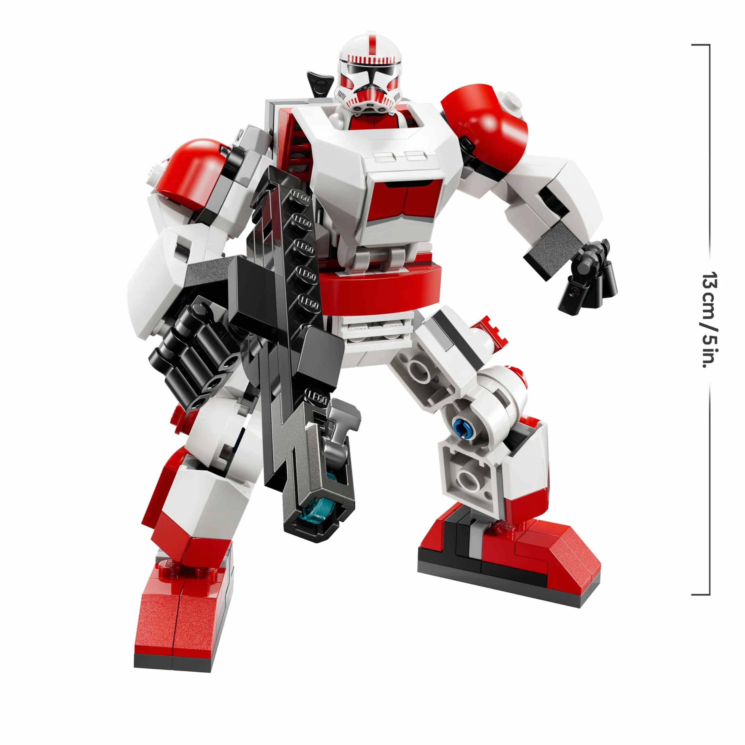 LEGO Star Wars 75448 Robot du Shock Trooper Clone - Jouet Robot Figurine Articulée avec Fusil Blaster & Minifigurine