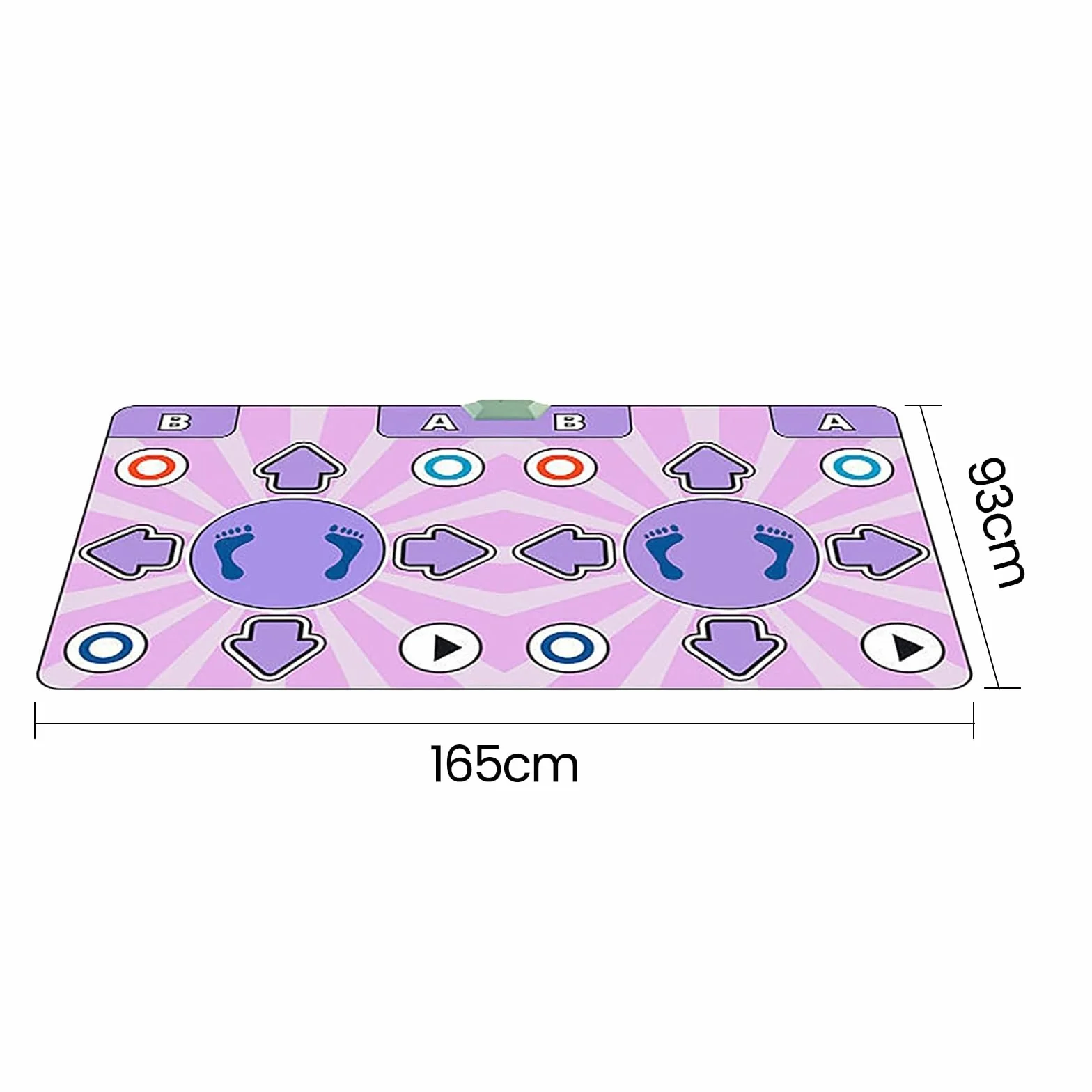 Tapis de Danse Musical avec Télécommande, 2 Enfants Rechargeable, 8 Modes, 100 Musiques, 65 Jeux, Cadeau Anniversaire Enfants 3-7+ Ans (Rose)