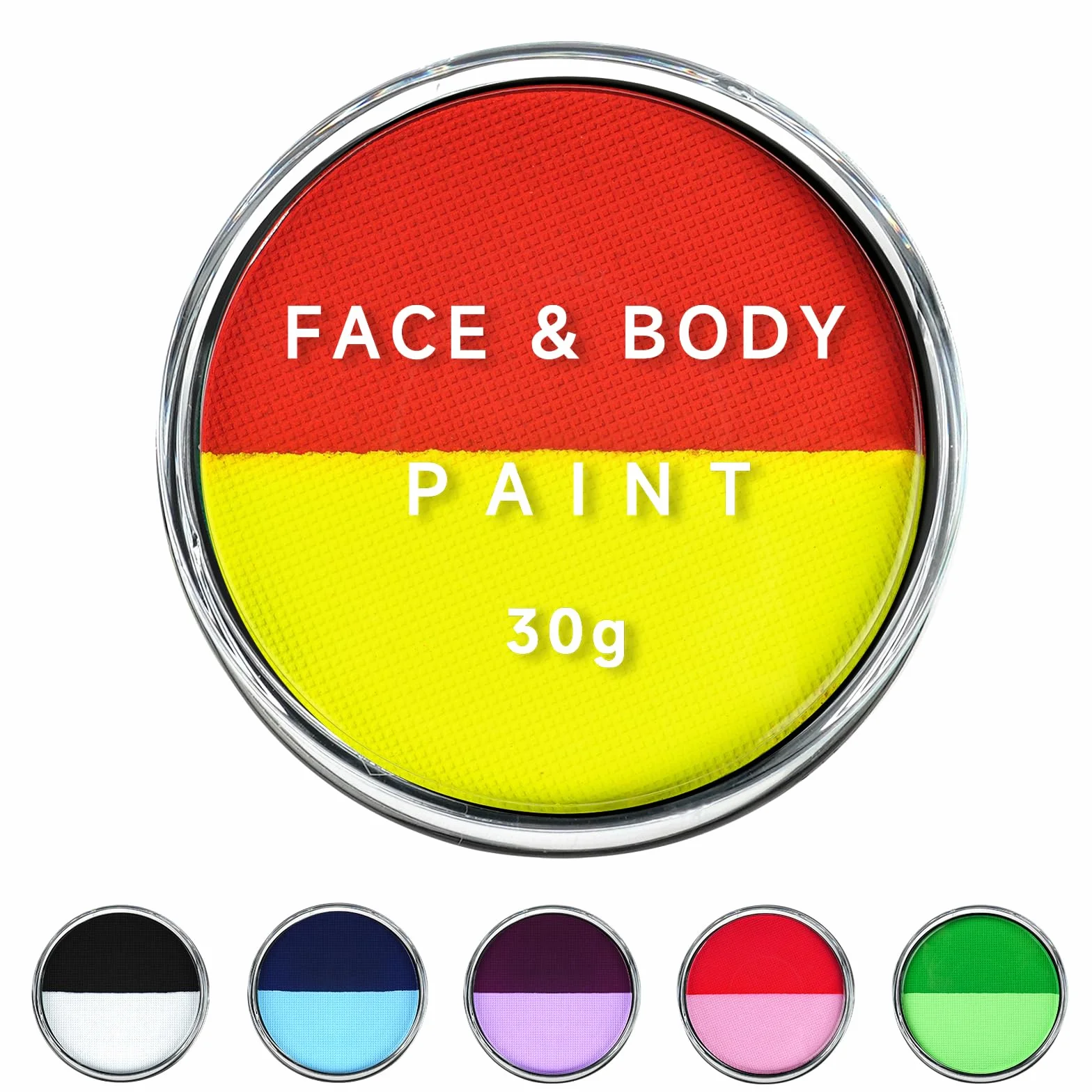 LOPHE Maquillage Fard Aquarellable Pot Peinture Visage Corps 30g Jaune Orange