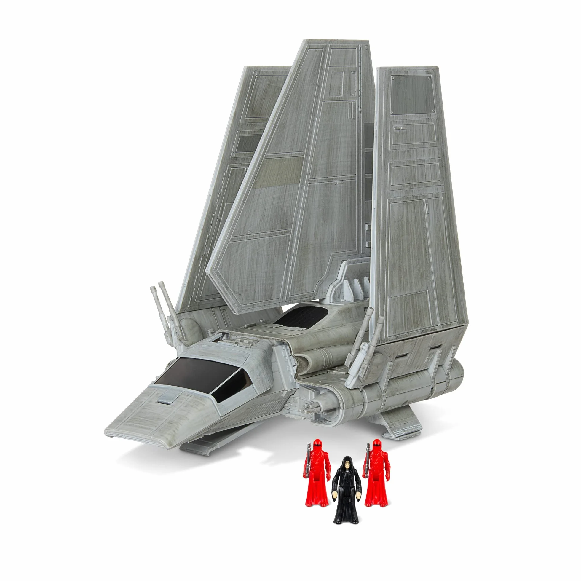Star Wars Micro Galaxy Squadron Navette impériale 17,8 cm avec Trois Micro Figurines 2,5 cm