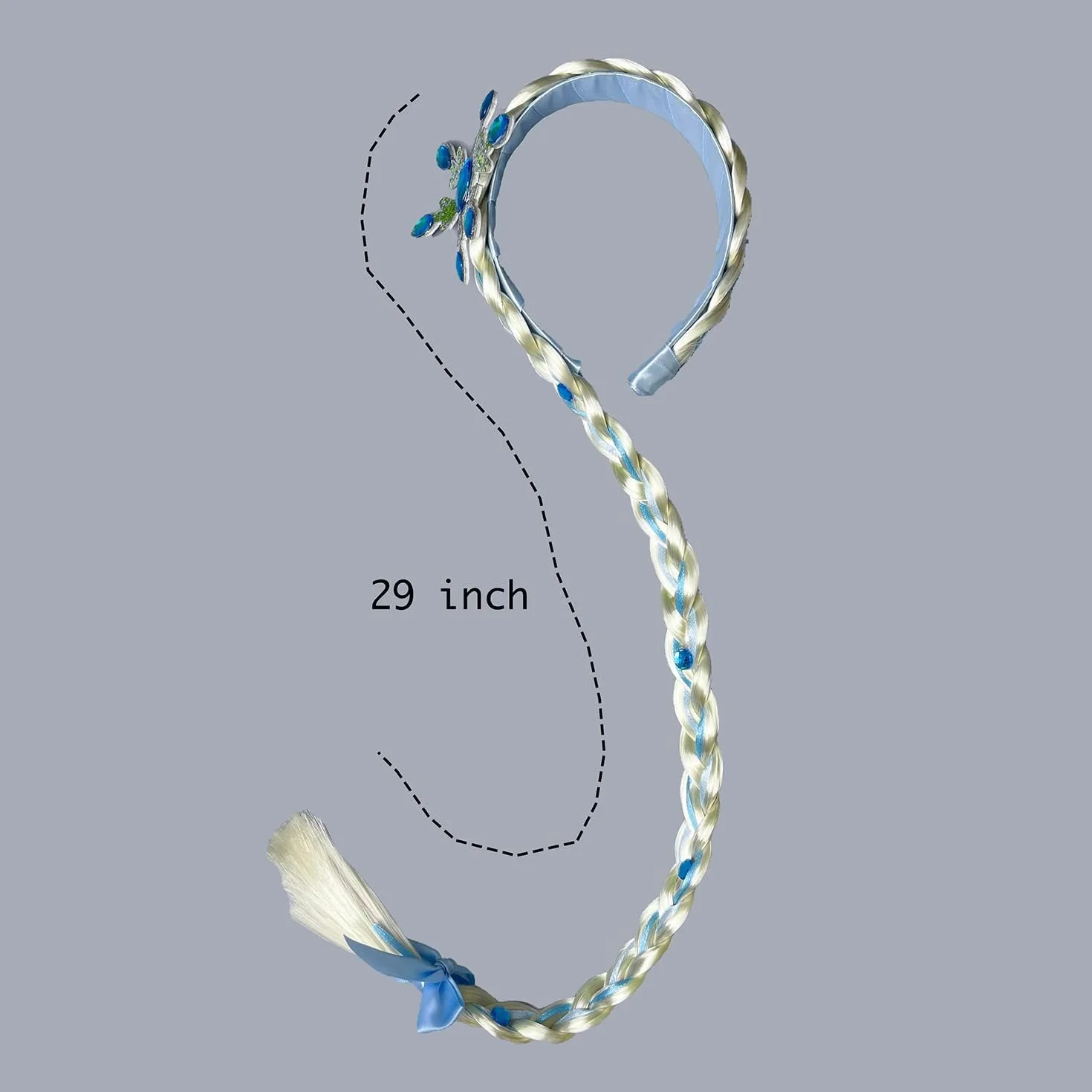 Perruque Raiponce Princesse Enfant, Tresses Cheveux Extensions, Accessoire Cheveux Filles Carnaval Halloween