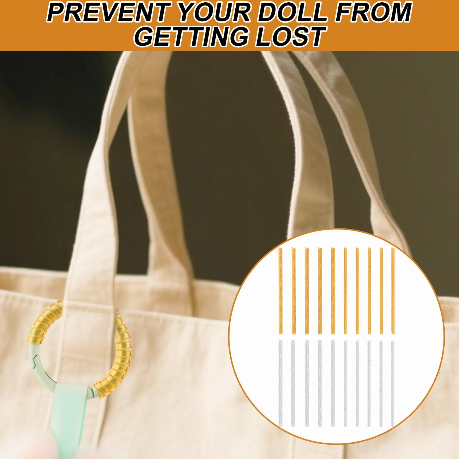 Clips Sécurité pour Poupées Peluche, Protecteurs Durables Accessoires Porte-Clés