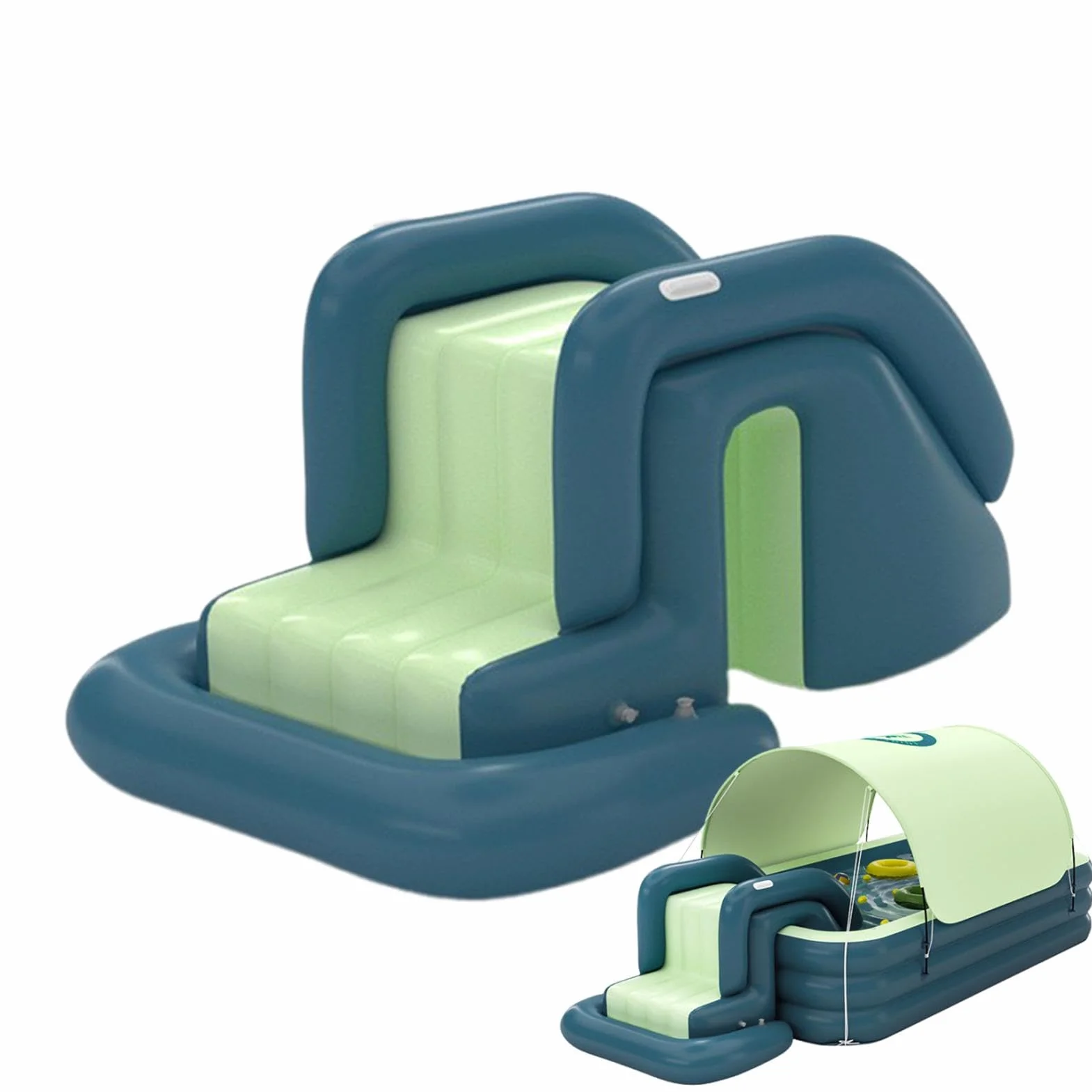 Toboggan Gonflable pour Piscine | Toboggan De Piscine d'eau | Toboggans De Piscine, Toboggans D'arrière-Cour, Toboggan Aquatique Vibrant, Installation Facile, Pompe À Air De Conception Conviviale