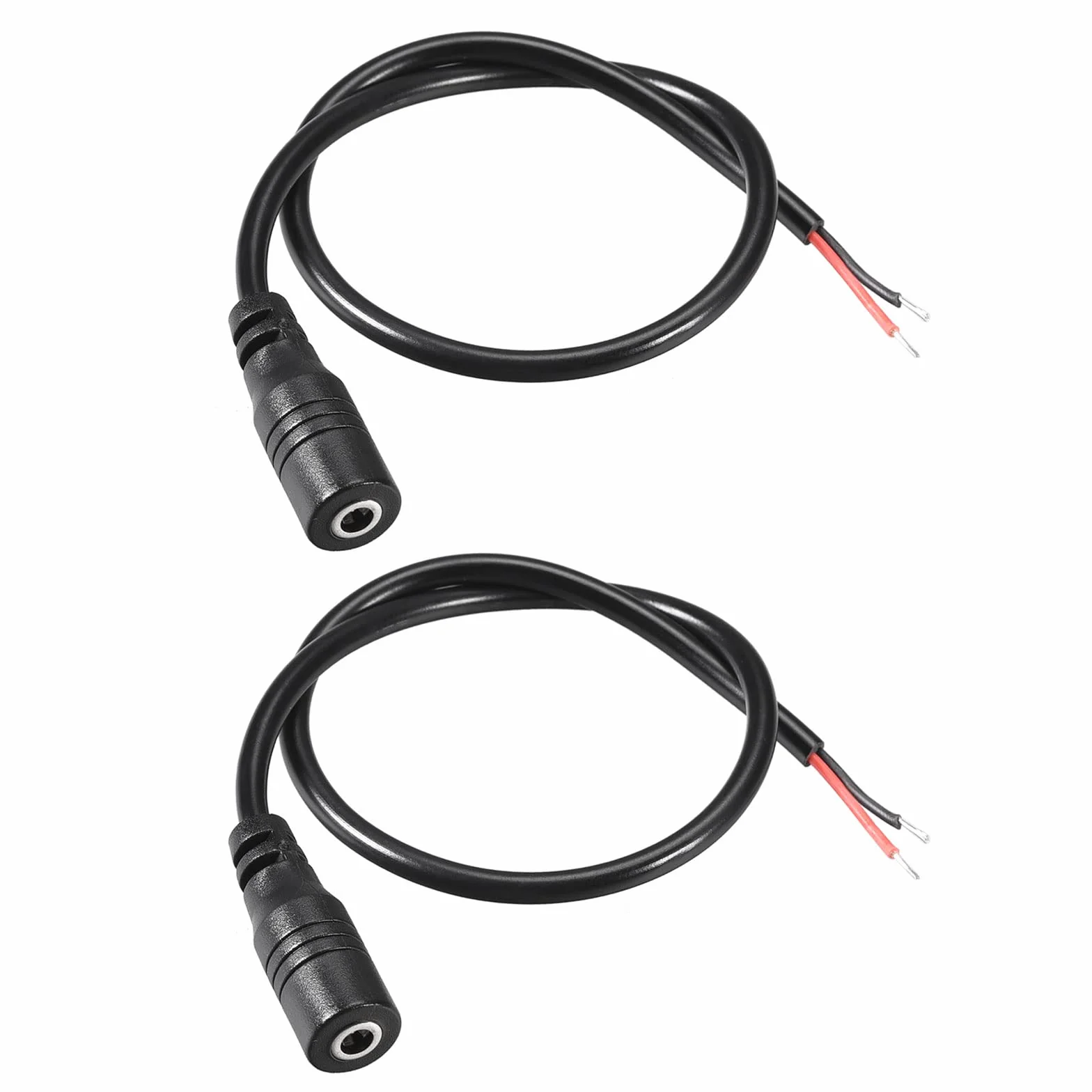 Câble Alimentation DC 3,5x1,35mm 0,3m Noir 2pcs pour CCTV DVR LED