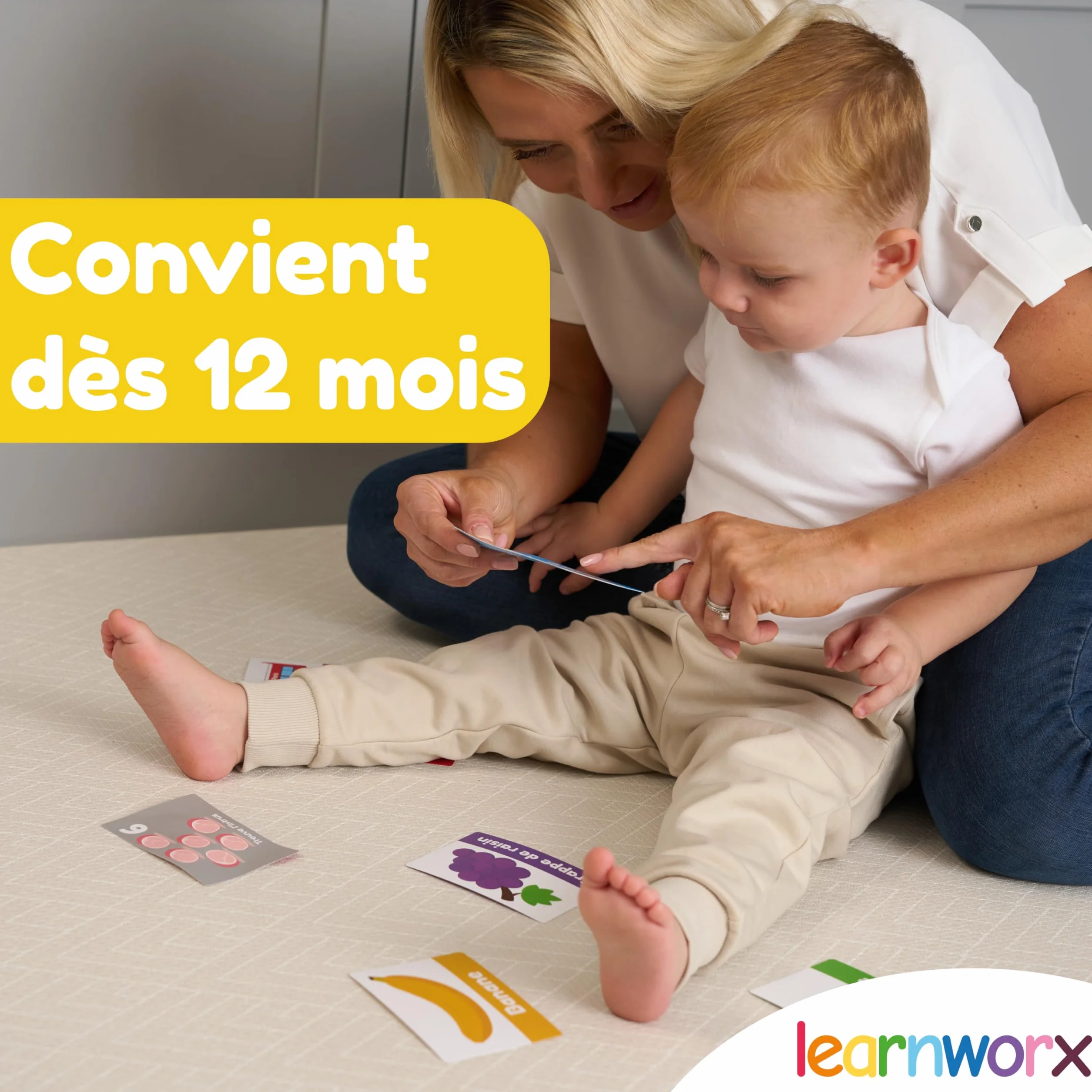 Cartes Éducatives Premiers Mots Flashcards Enfants 1-3 Ans 101 Supports d’Éveil Uniques