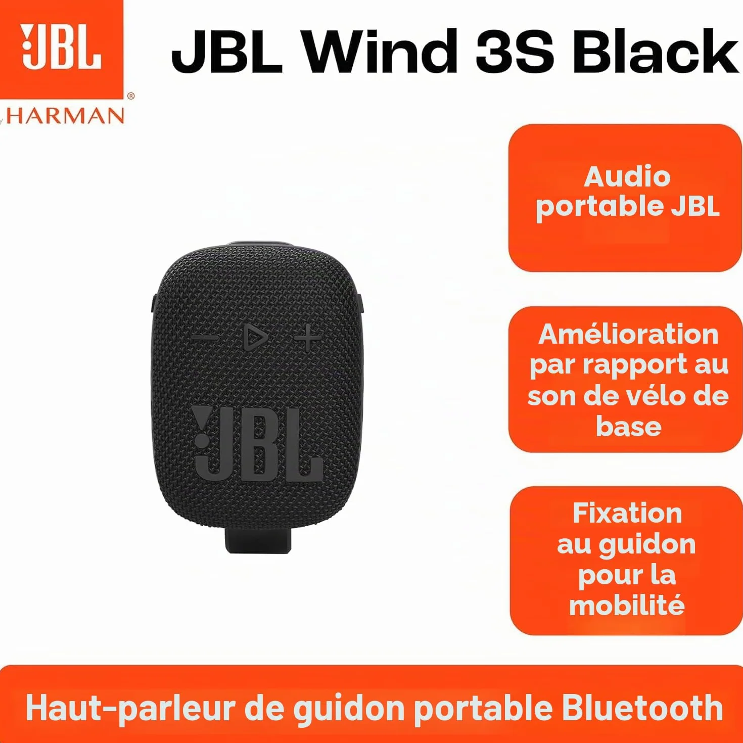 JBL Wind 3S Enceinte Bluetooth portable Black