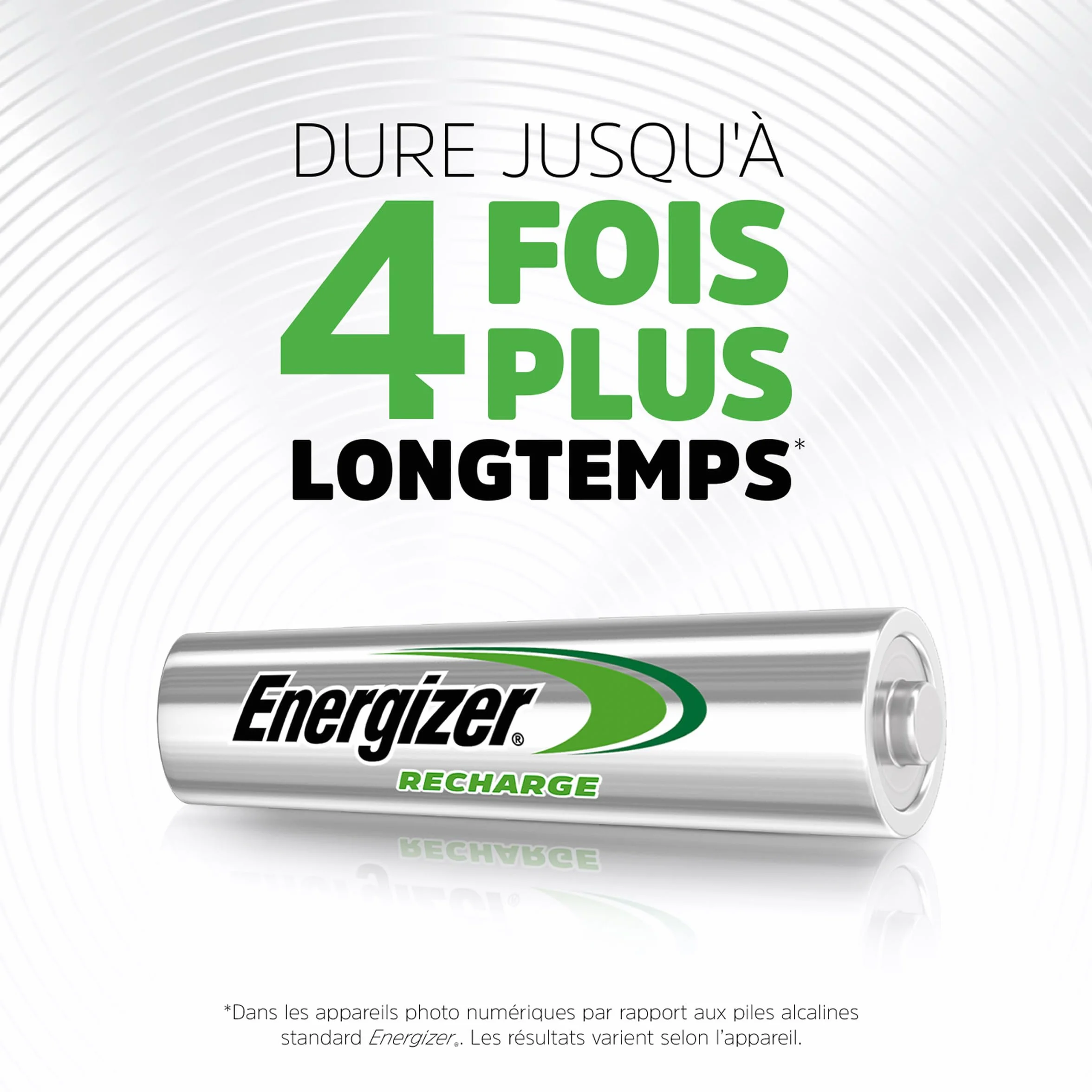 Energizer Recharge Power Plus Piles Rechargeables AA 2000 mAh NiMH Lot de 8