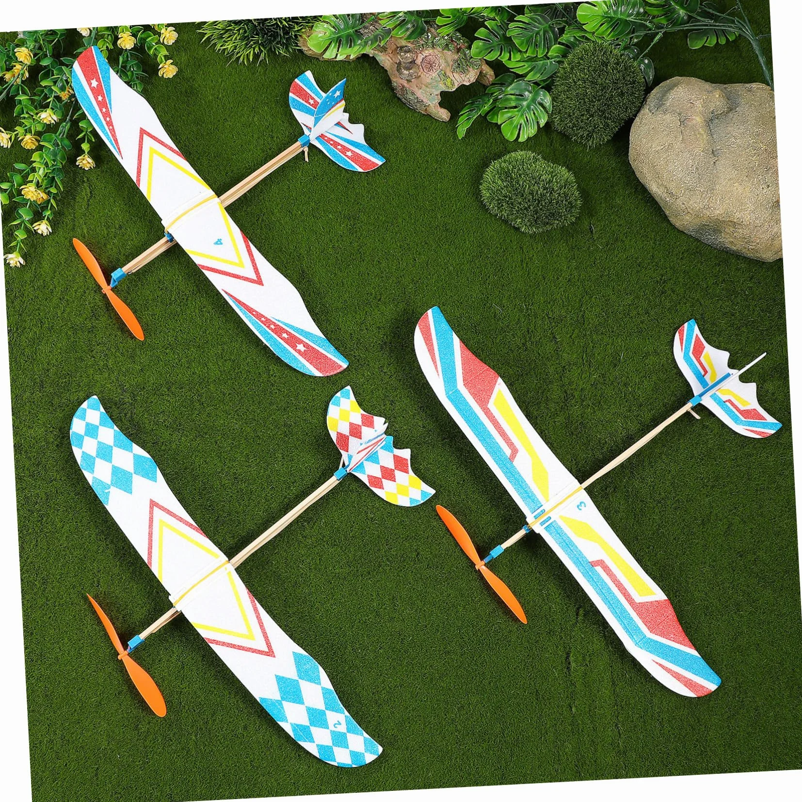 HEMOTON Avion DIY Planeur Mousse Éducatif 5 Pièces