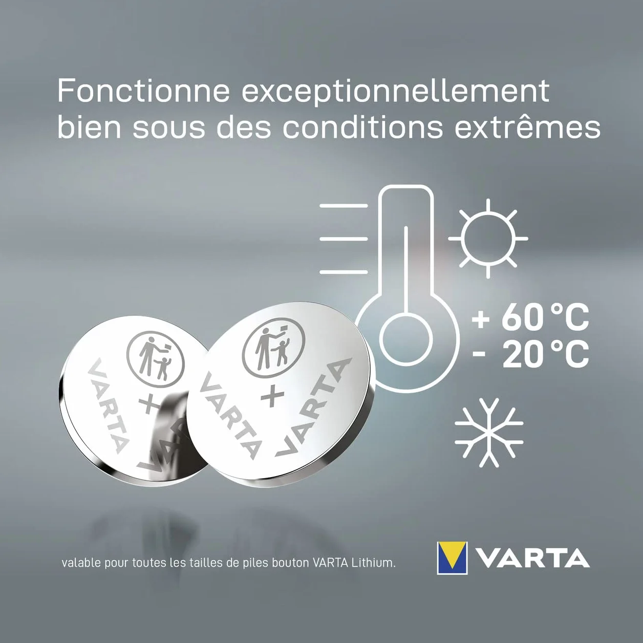 VARTA Piles Bouton CR2032, lot de 10, Lithium 3V, Smart Home, clés de voitures
