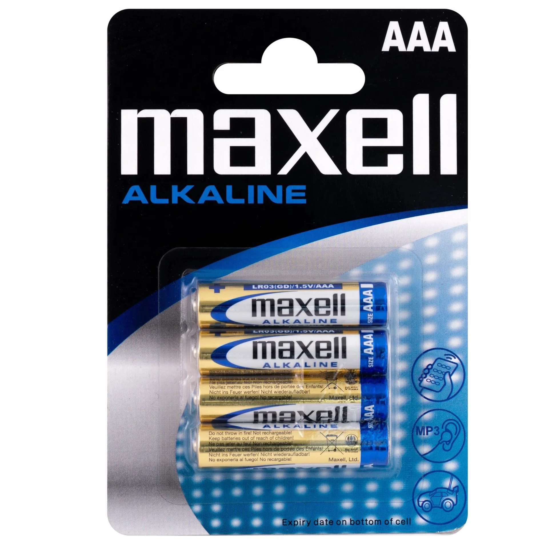 Maxell Pile Alcaline AAA LR03 x 4