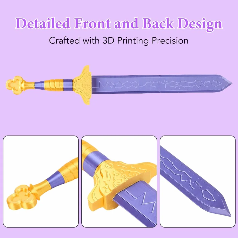 Épée Violette Cosplay Costume Prop Sword Halloween Collection Rumi Sword Replica