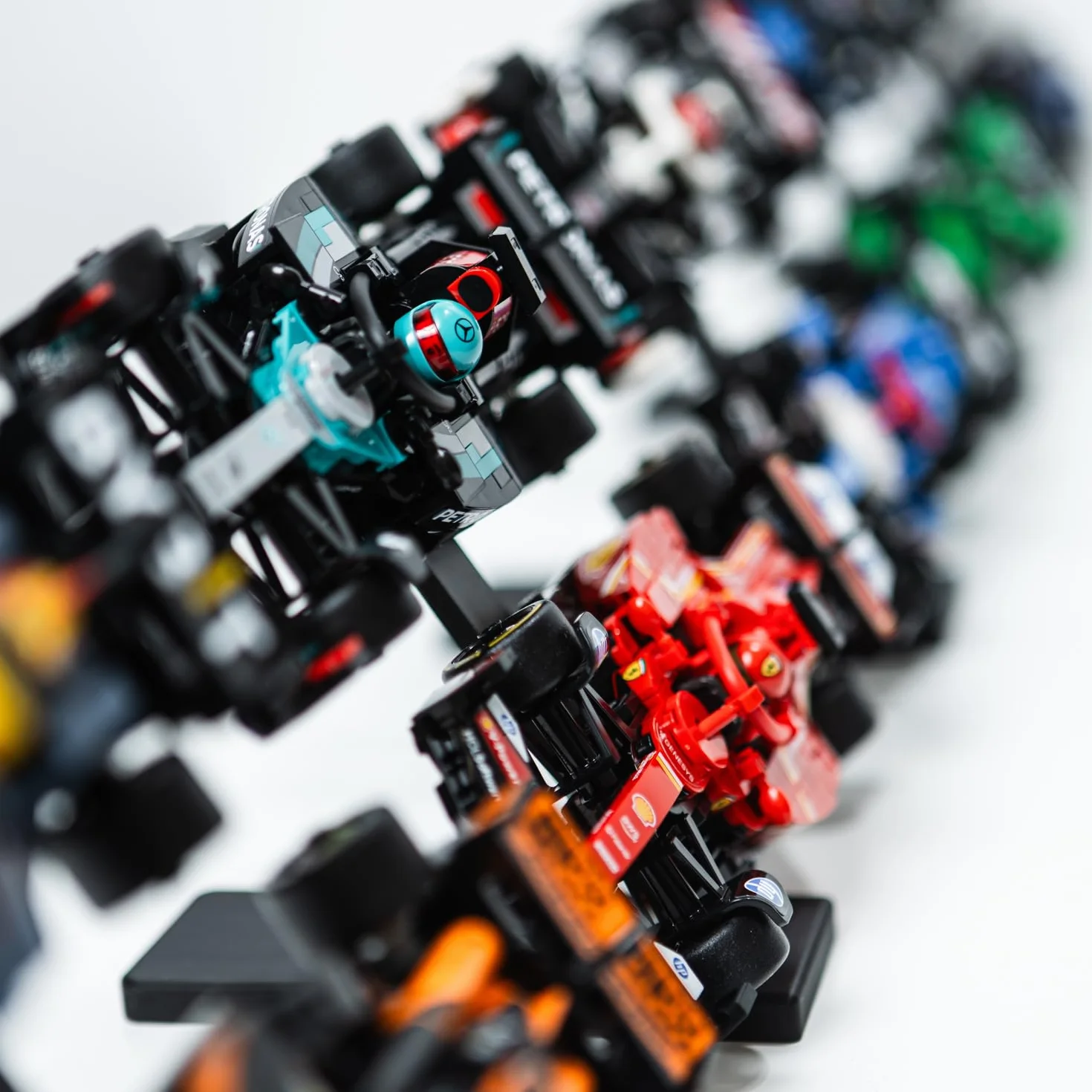 Speed Champions F1 Lot de 5 présentoirs verticaux compatibles LEGO Formula 1 76906-76919 pour 10 voitures