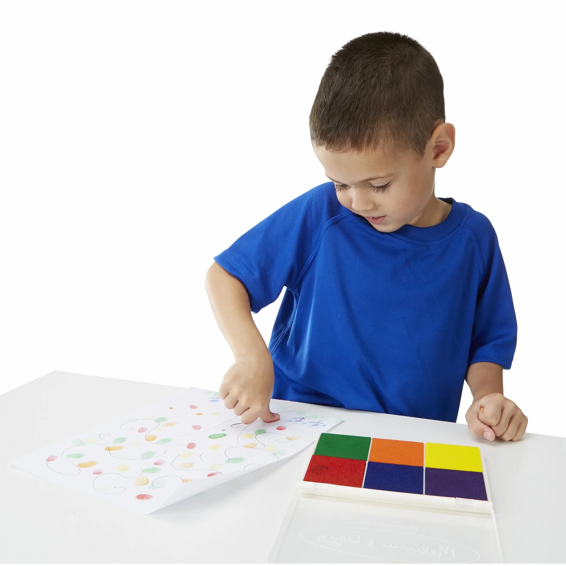 Melissa & Doug Tampon À Encre Arc-En-Ciel Couleurs Loisir Créatif Enfant Jouet D'Activité 3 Ans+