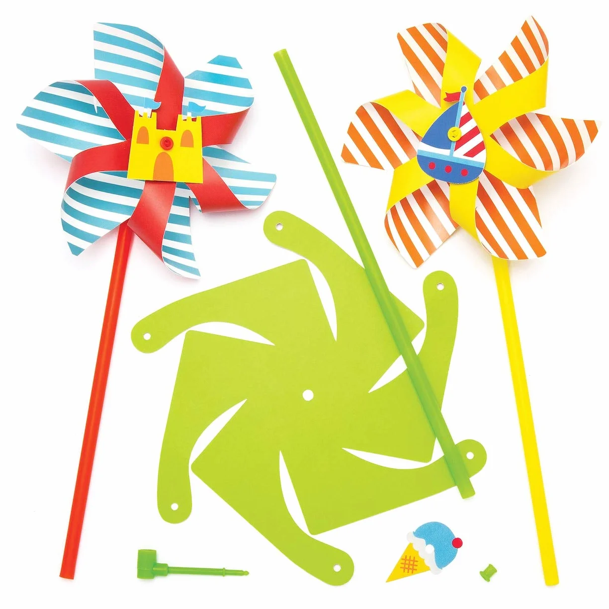 Baker Ross Moulin à Vent thème bord de Mer Lot de 6 Loisirs Créatifs pour Enfants