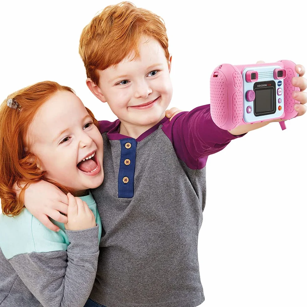 VTech KidiZoom Fun Rose Appareil Photo Numérique Enfant 9 en 1 Photos Vidéos Écran Couleur Cadeau 3-10 Ans