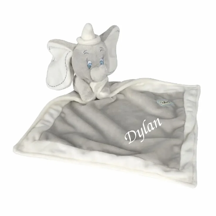 Disney Doudou Dumbo Gris Blanc 40 cm